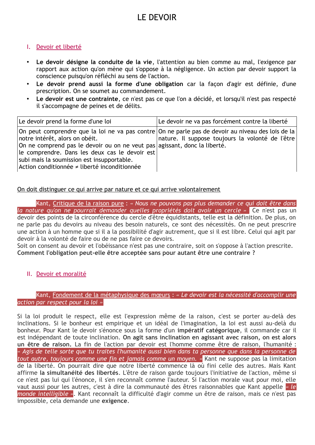 Prévisualisation du document le devoir