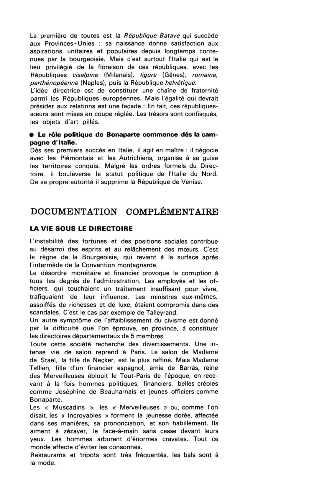 Prévisualisation du document LE DIRECTOIRE (cours d'histoire)