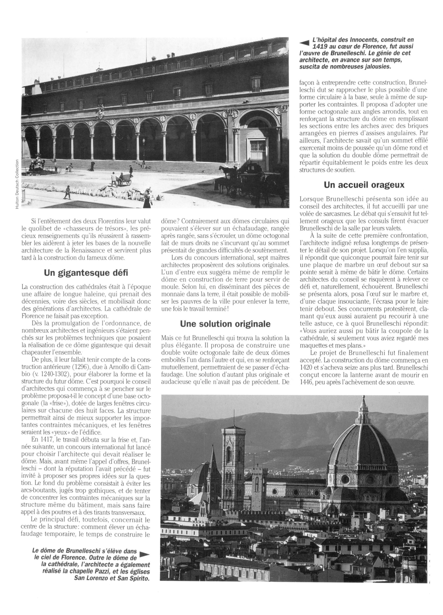 Prévisualisation du document Le Dôme de Brunelleschi à Florence