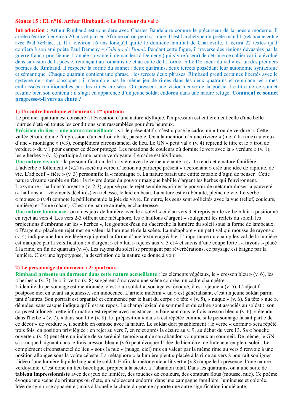 Prévisualisation du document le dormeur du val