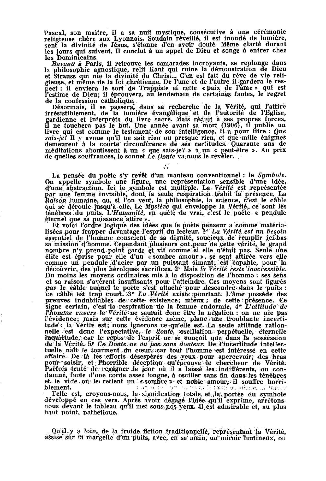 Prévisualisation du document Le Doute de Sully PRUDHOMME (Les Épreuves)