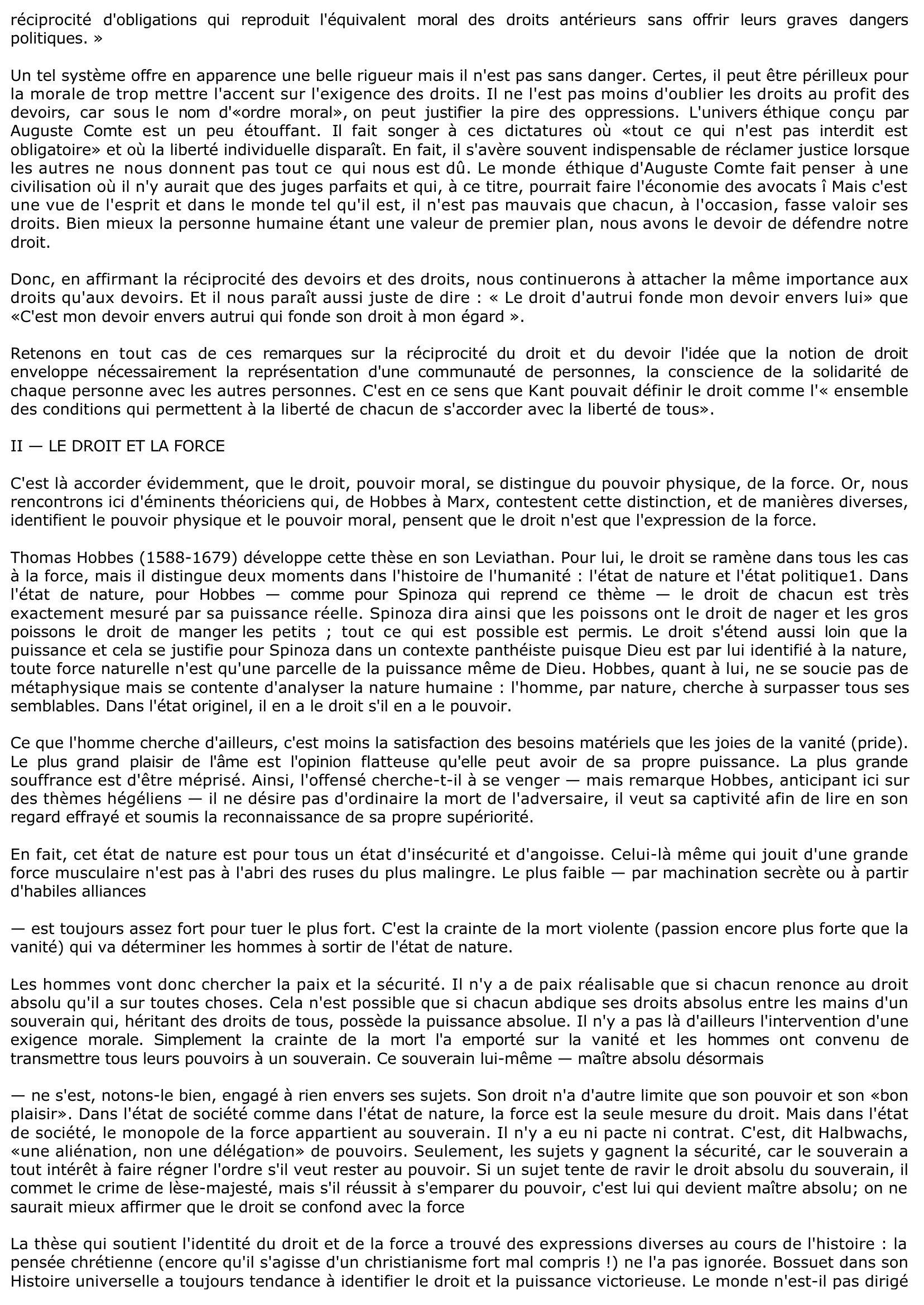 Prévisualisation du document LE DROIT (cours de terminale)