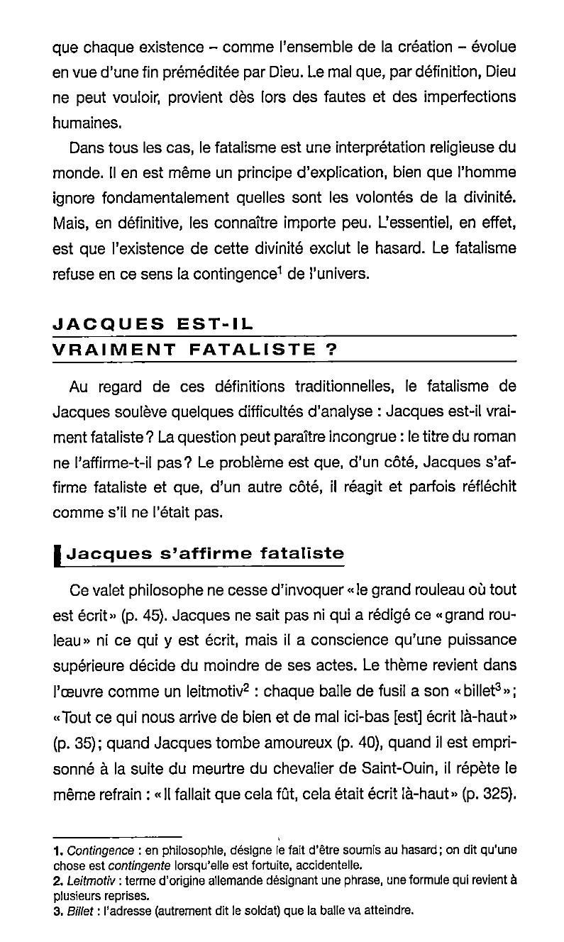Prévisualisation du document Le fatalisme dans Jacques le fataliste de Diderot