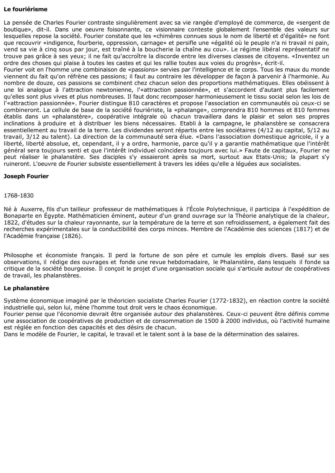 Prévisualisation du document Le fouriérisme