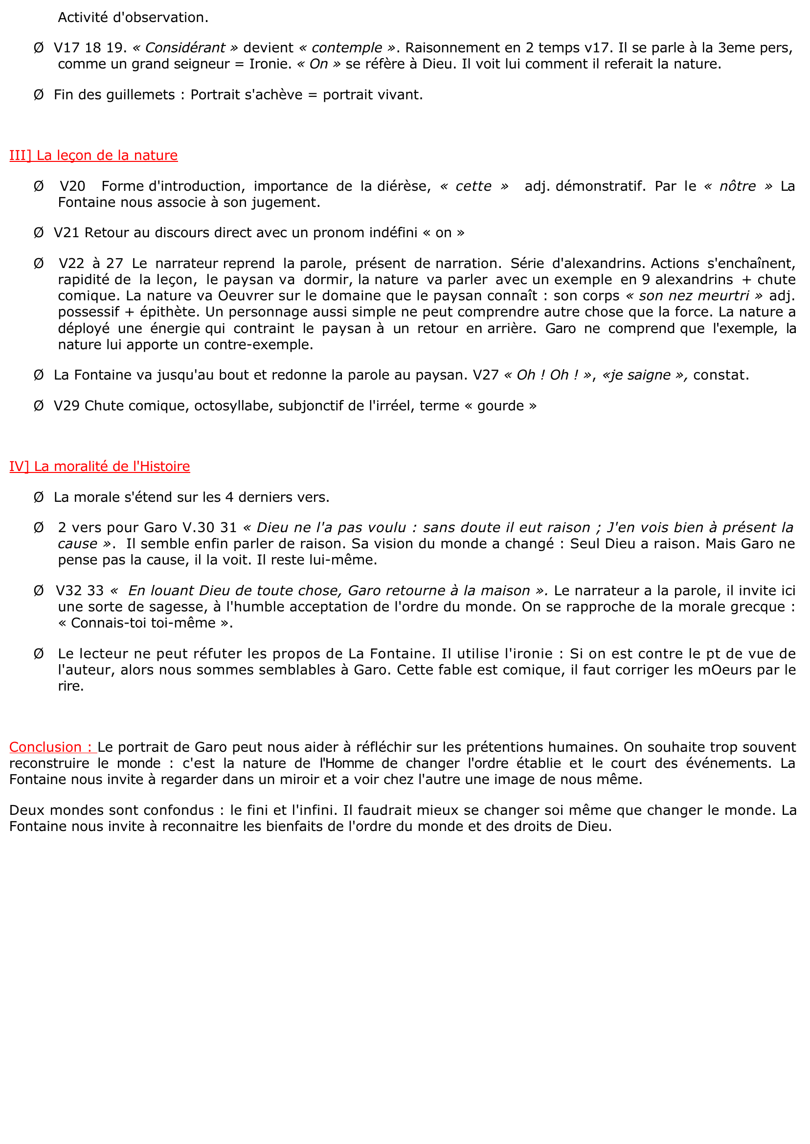 Prévisualisation du document Le Gland et la citrouille - La Fontaine (Fiche de révision - Bac Français)