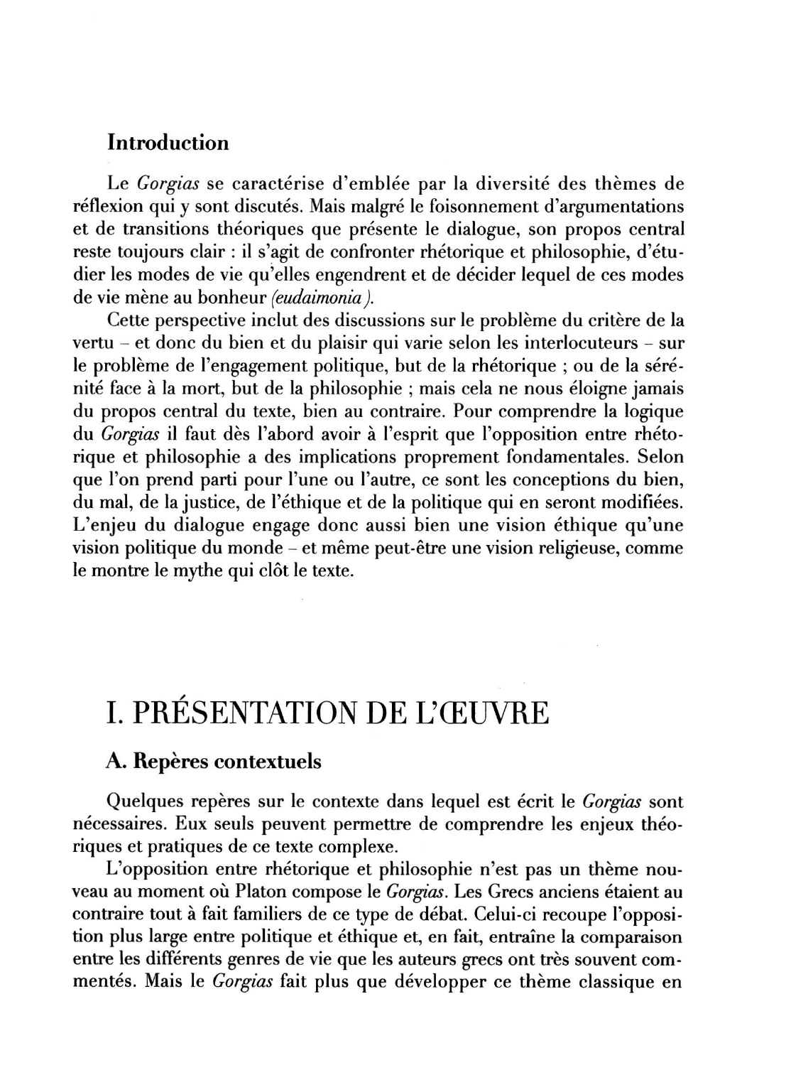 Prévisualisation du document Le Gorgias de PLATON (Résumé & Analyse)