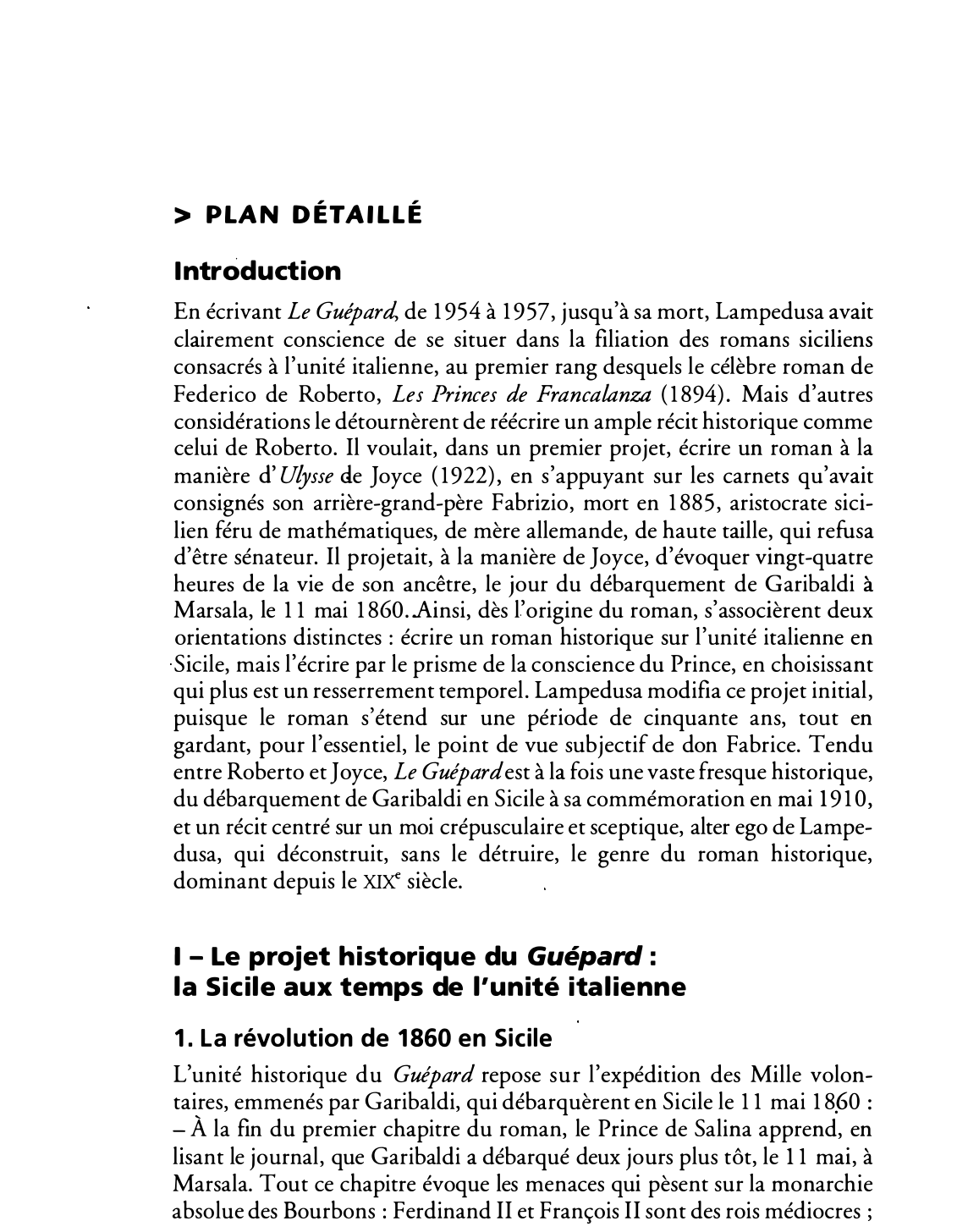 Prévisualisation du document Le Guépard est-il un roman historique ?