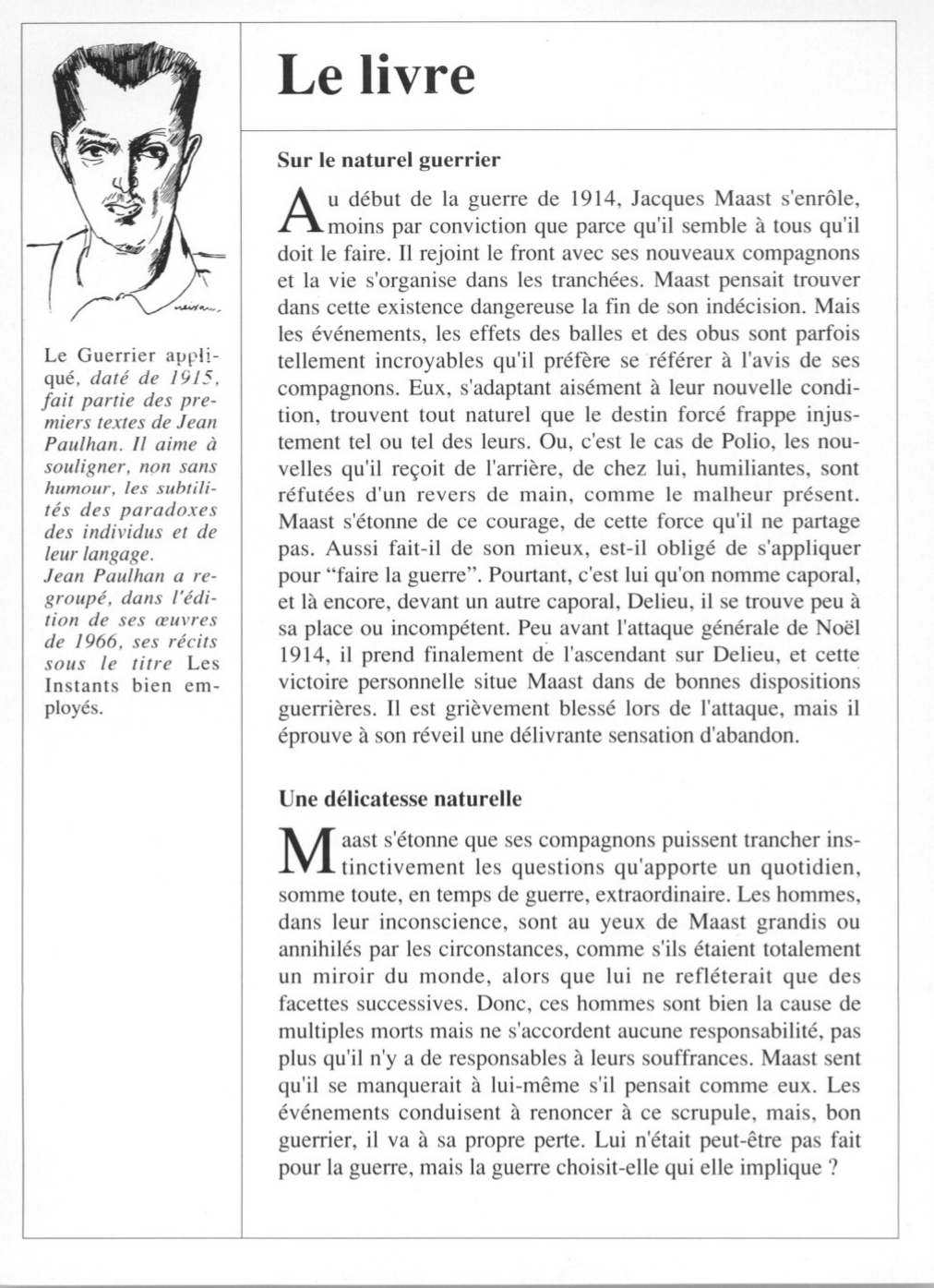 Prévisualisation du document Le Guerrier appliqué de Jean PAULHAN