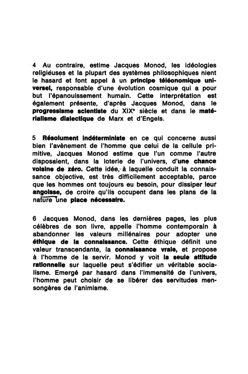 Prévisualisation du document Le Hasard  et la Nécessité de Monod (Jacques)