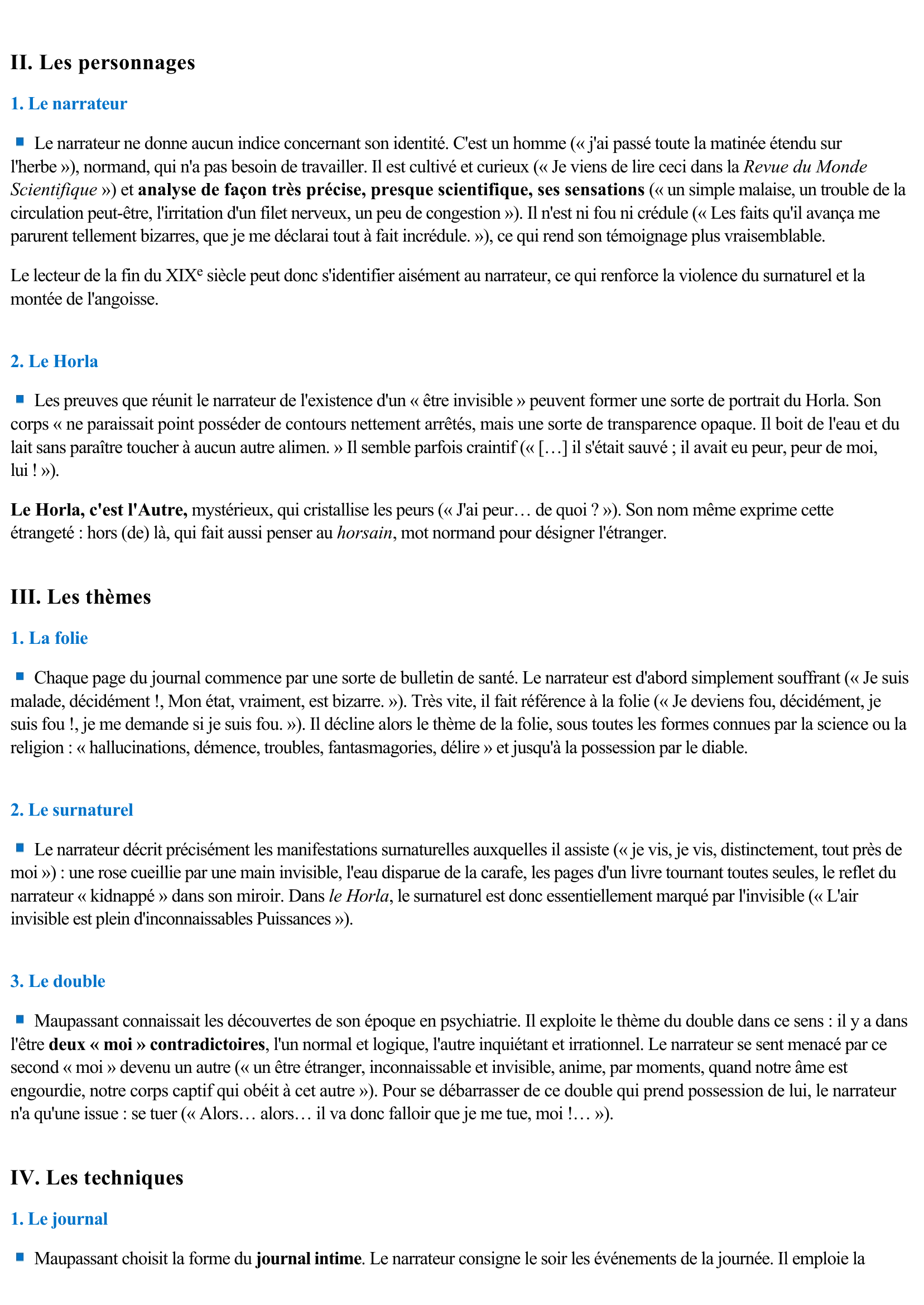 Prévisualisation du document Le Horla de Maupassant (Littérature)