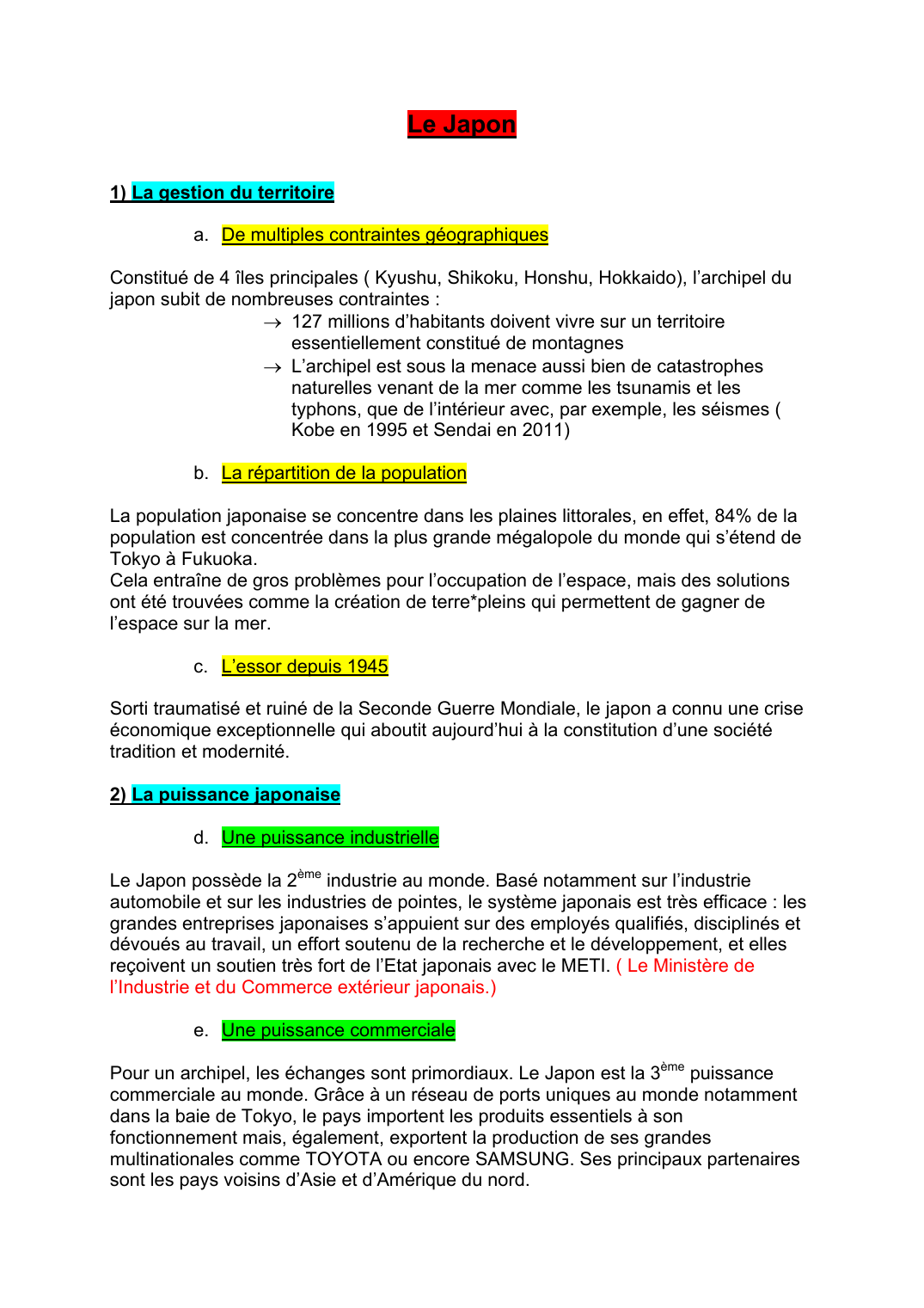 Prévisualisation du document Le Japon