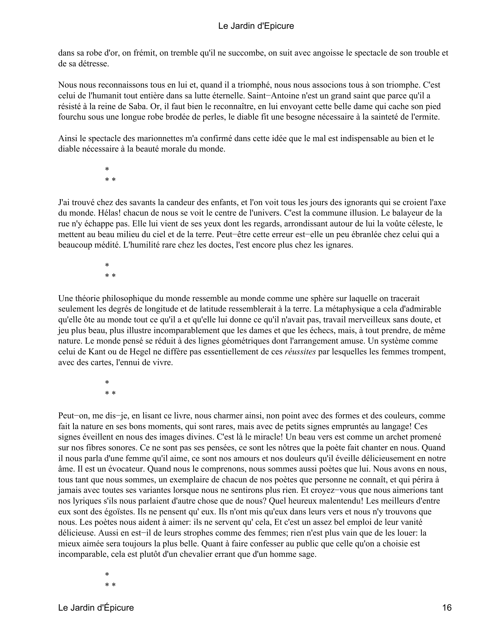 Prévisualisation du document Le Jardin d'Epicure
A Paul Hervieu.