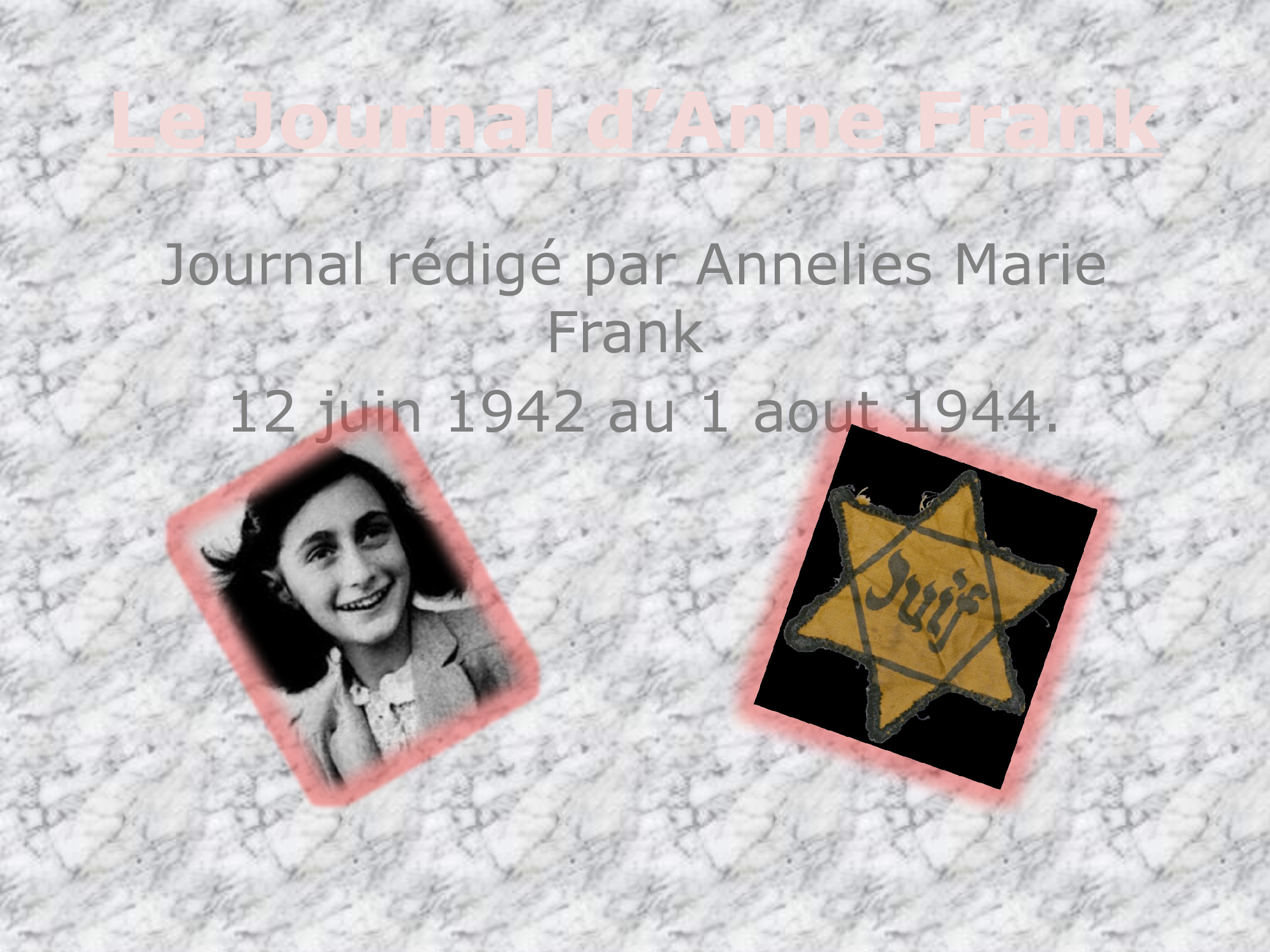 Prévisualisation du document le journal d'Anne Franck (fiche de lecture)