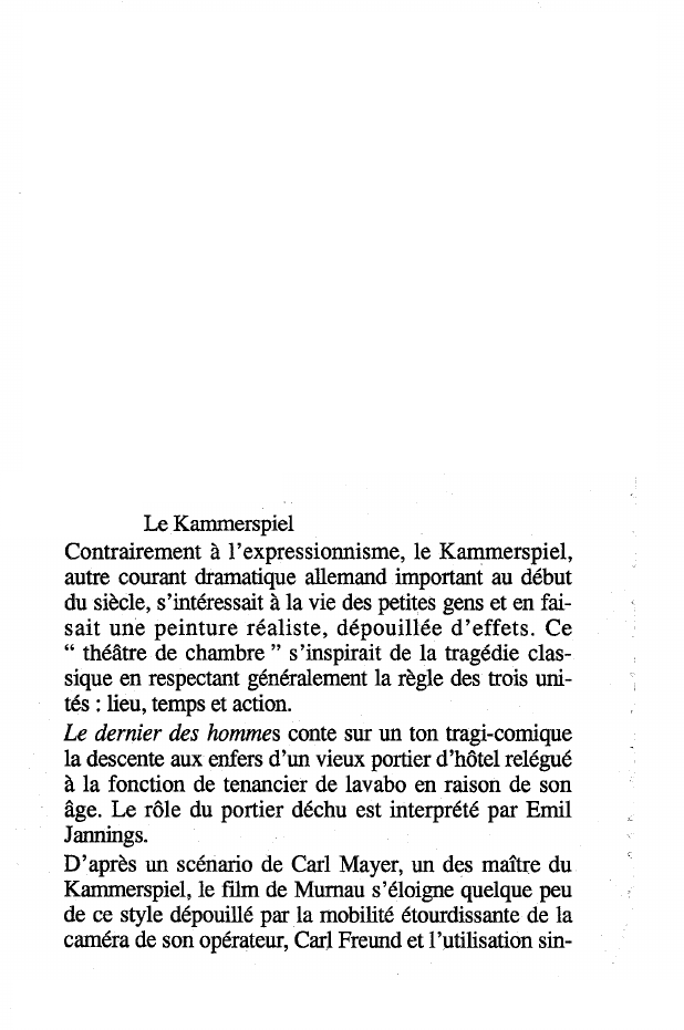 Prévisualisation du document Le Kammerspiel