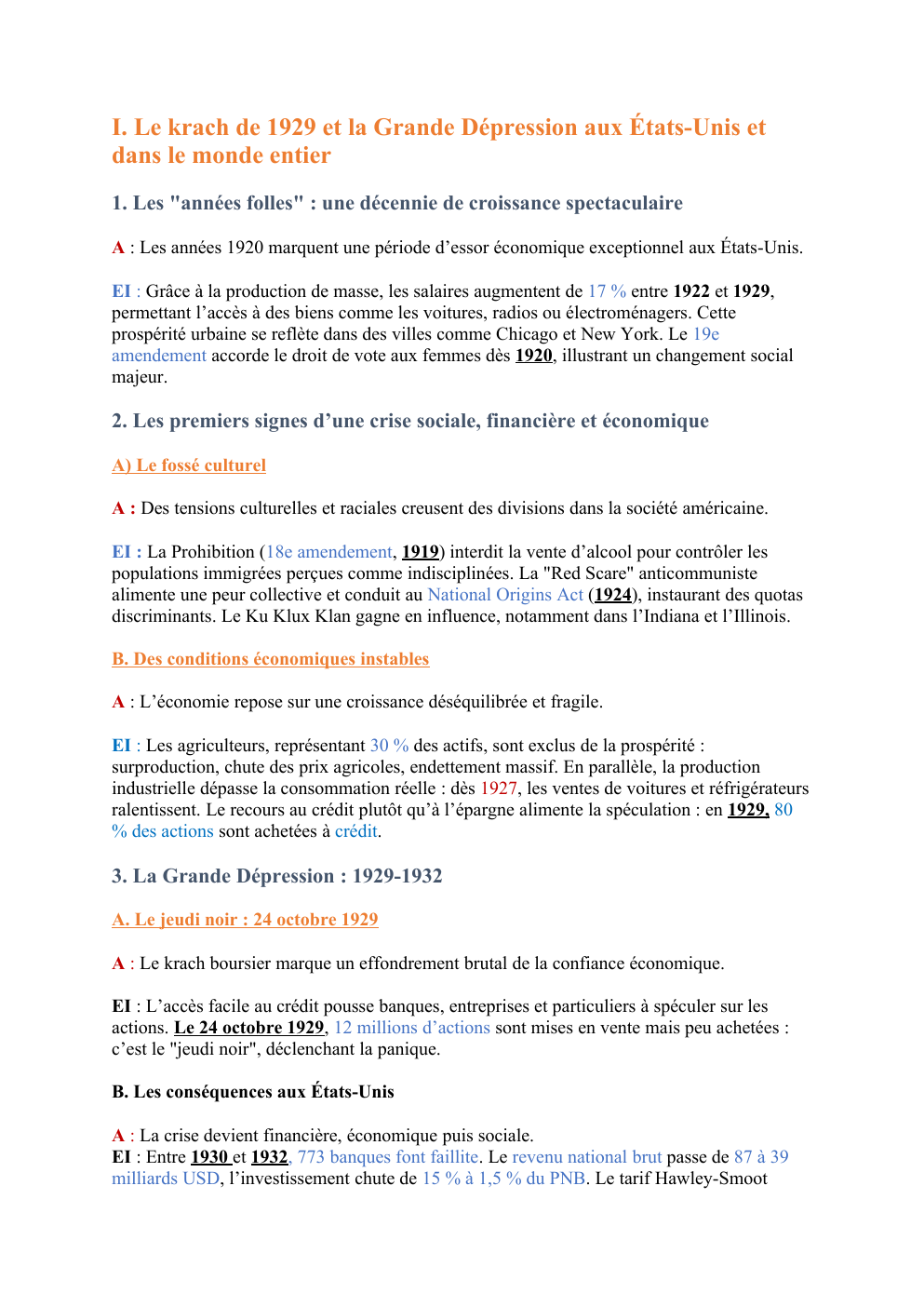 Prévisualisation du document Le krach de 1929 et la Grande Dépression aux États-Unis et dans le monde entier