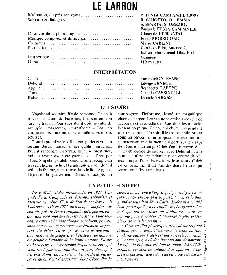 Prévisualisation du document LE LARRON