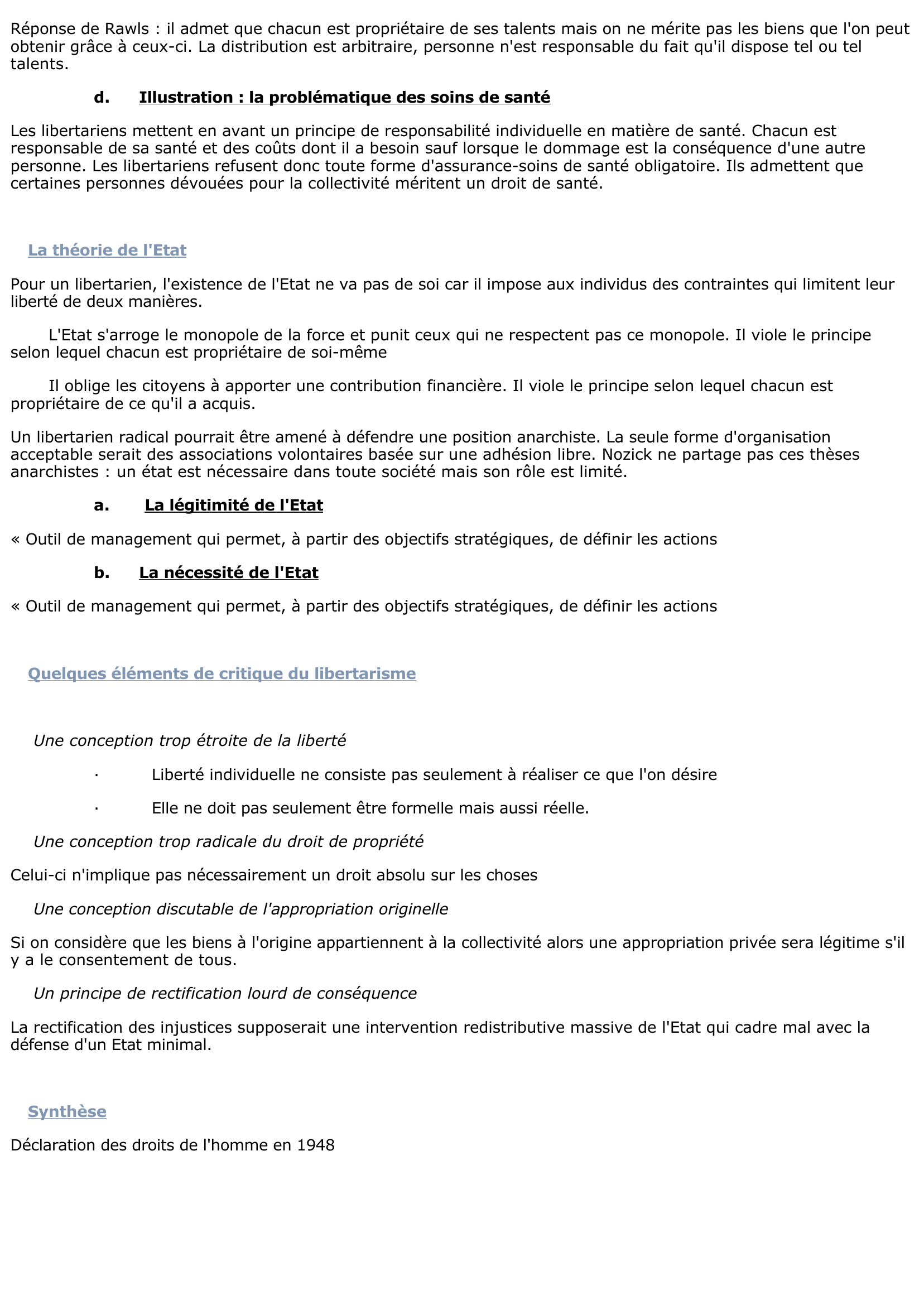 Prévisualisation du document Le libertarisme de Nozick