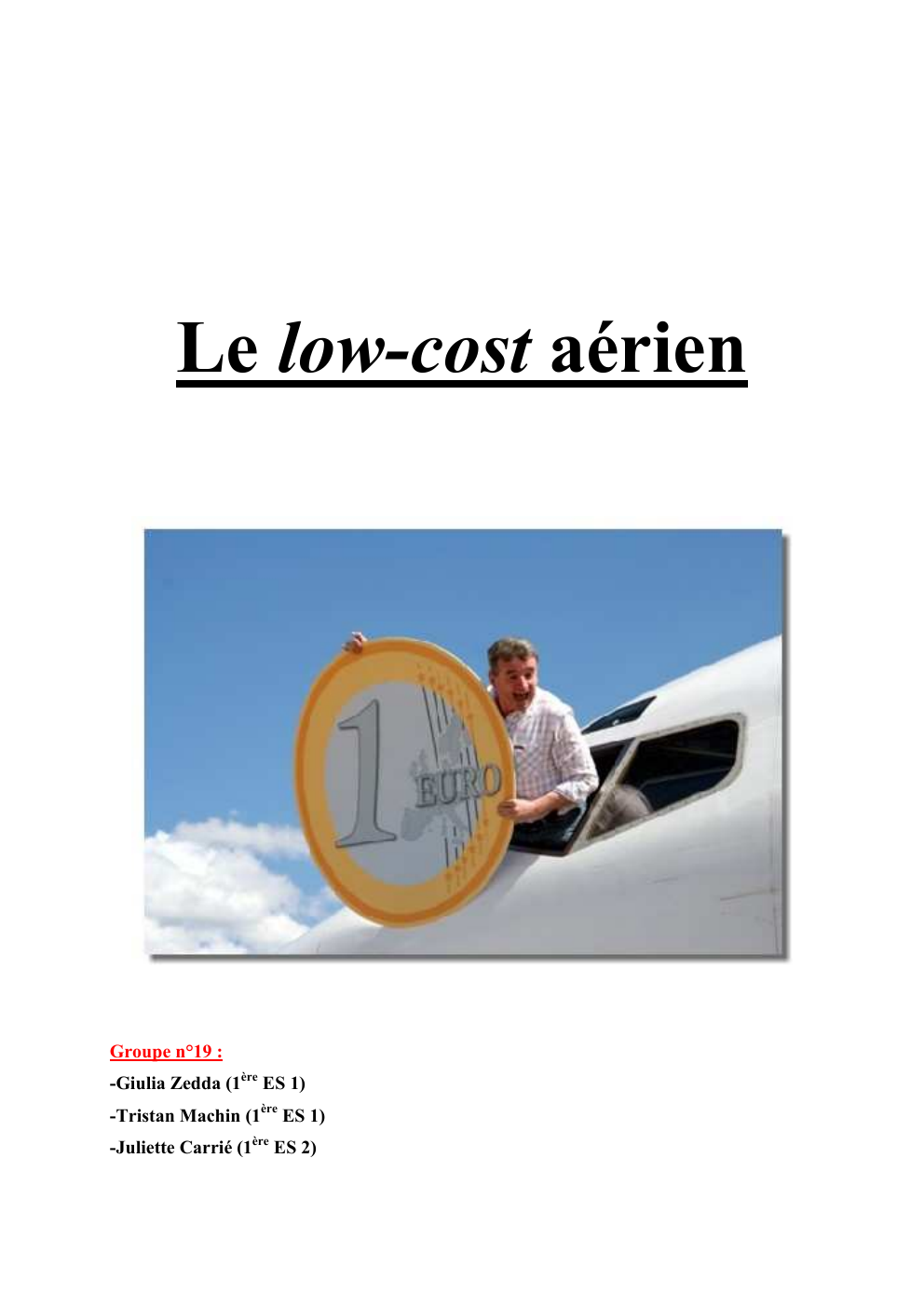Prévisualisation du document Le low-cost aérien