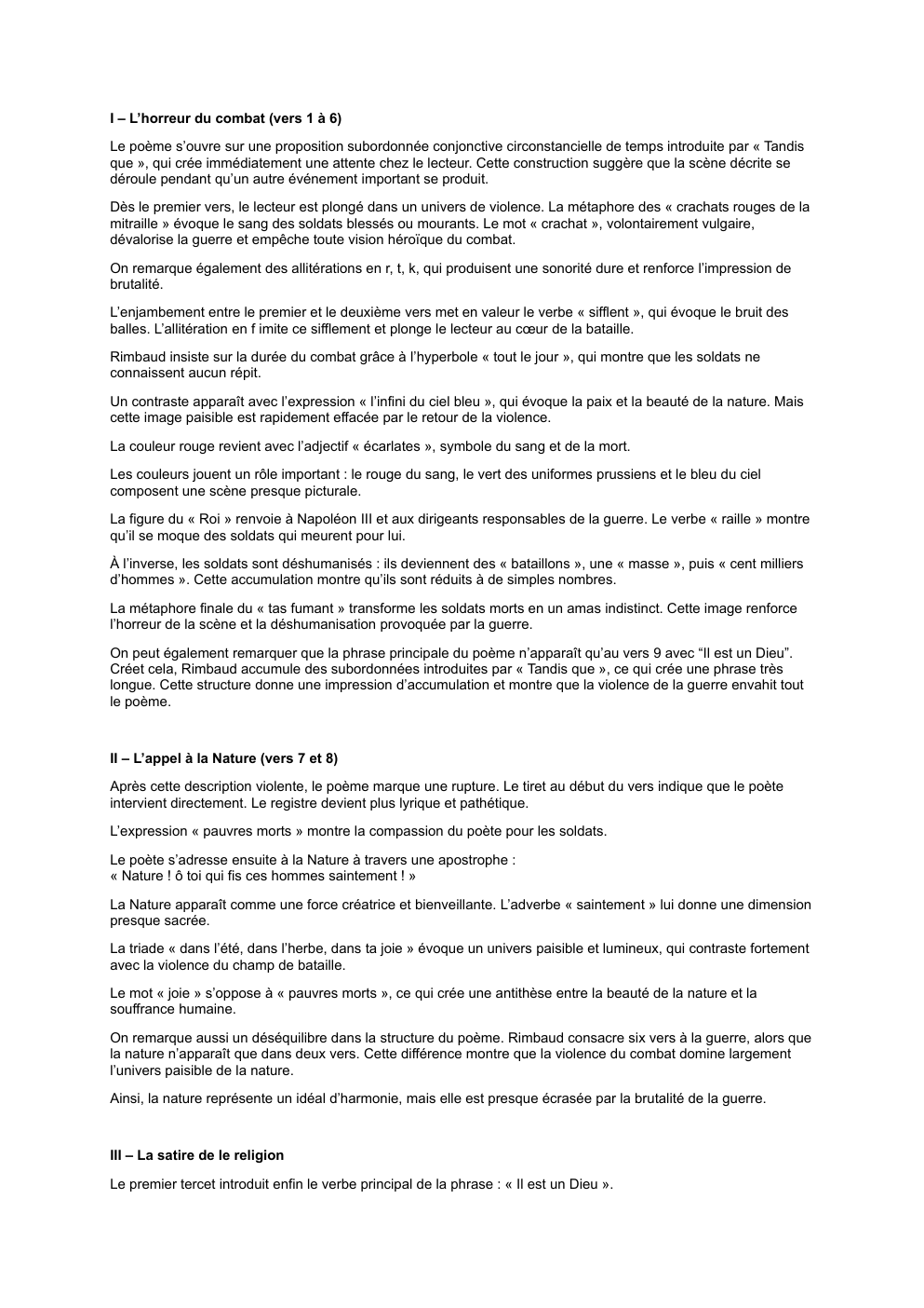 Prévisualisation du document Le mal analyse linéaire