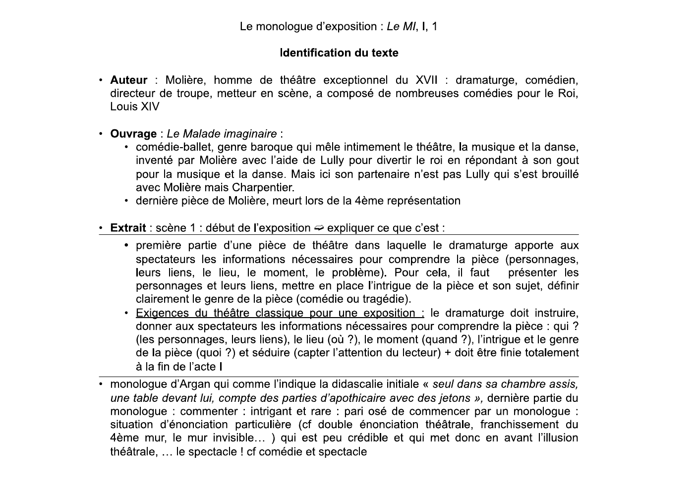 Prévisualisation du document Le Malade imaginaire, Molière, extrait de l'Acte I scène 5 (texte 2)