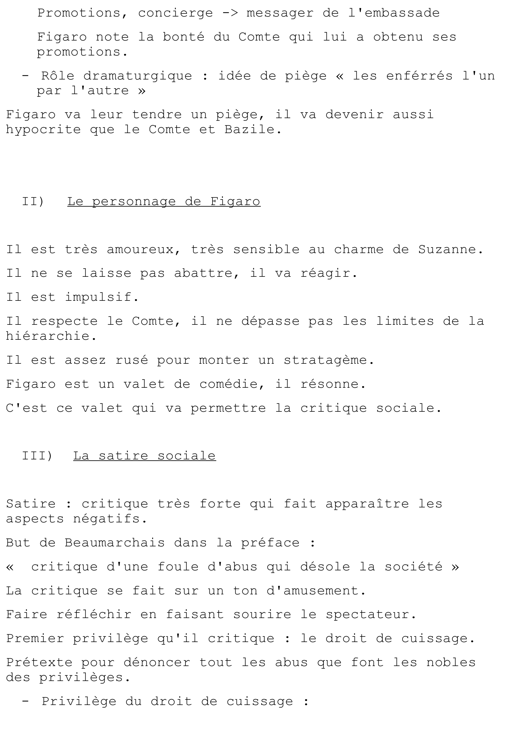 Prévisualisation du document Le Mariage de Figaro, Beaumarchais.
Acte I, scène 2.