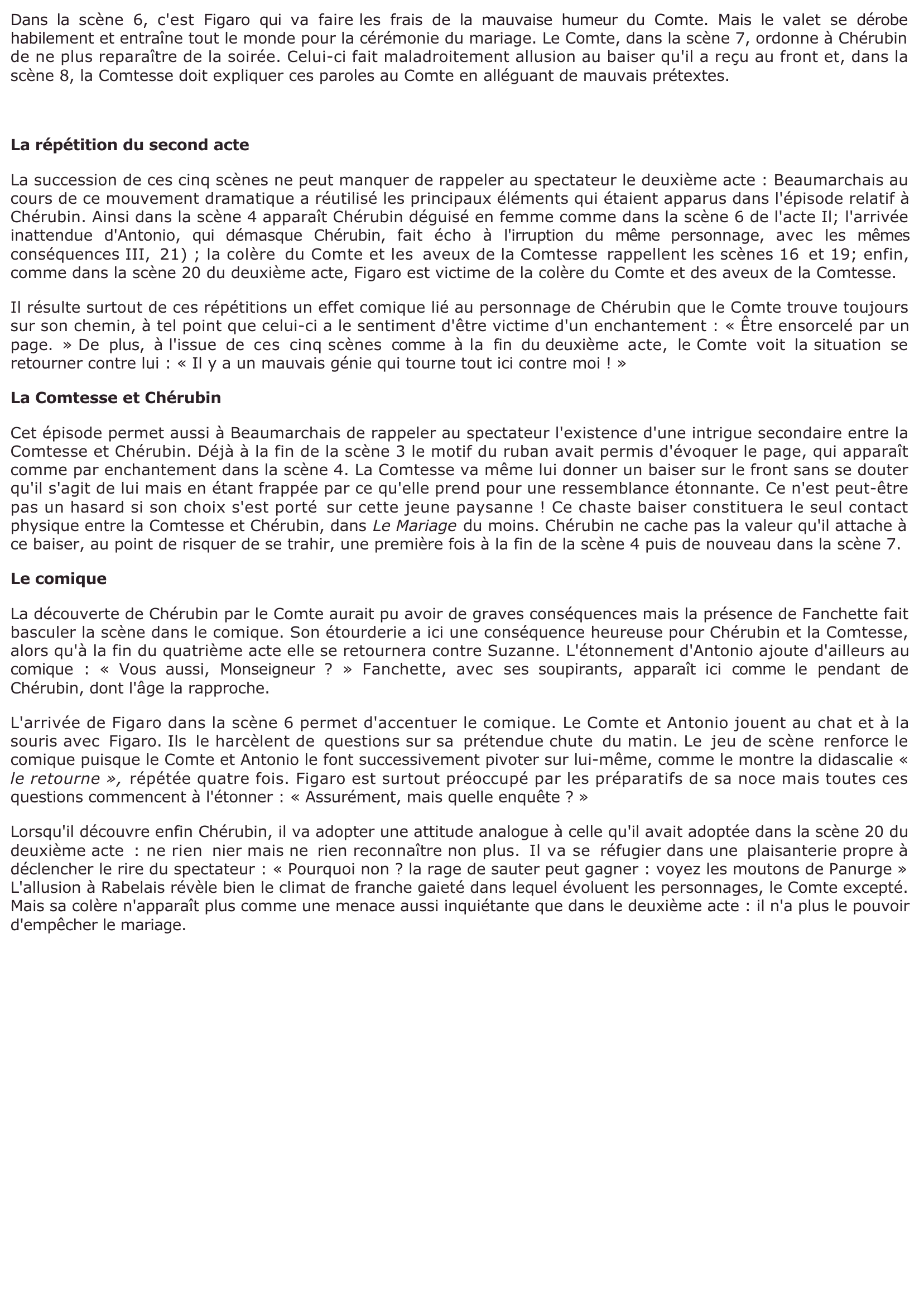 Prévisualisation du document Le mariage de Figaro de Beaumarchais: ACTE IV, SCÈNES 9-13