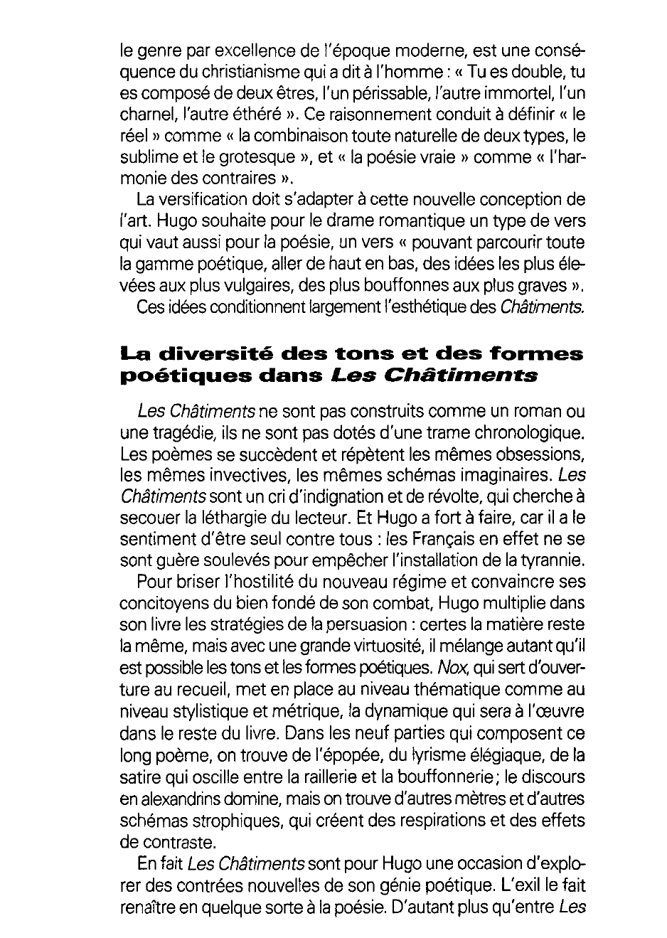 Prévisualisation du document Le mélange des genres DANS Les ''Châtiments'' de Victor Hugo