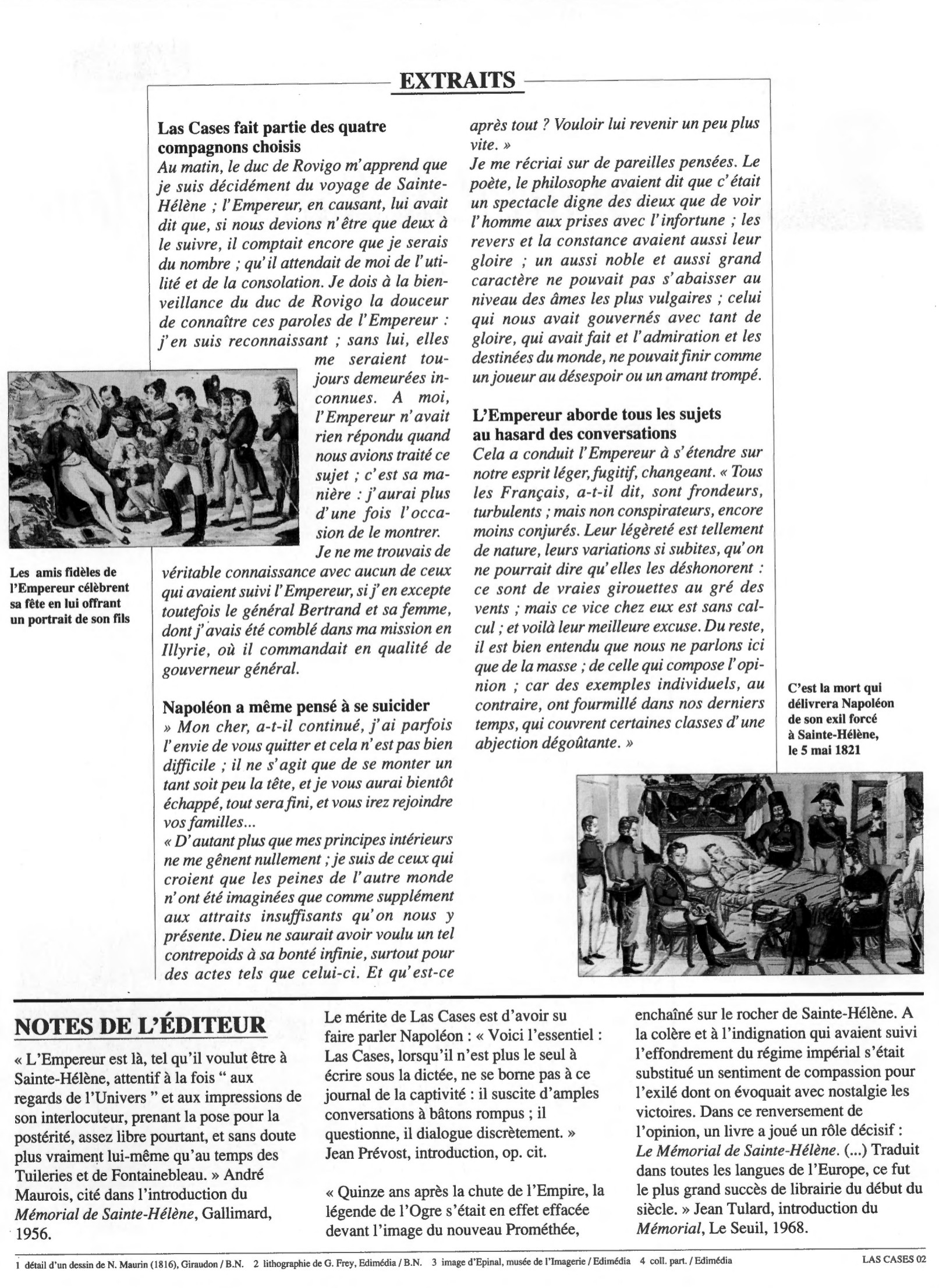 Prévisualisation du document Le Mémorial de Sainte-Hélène