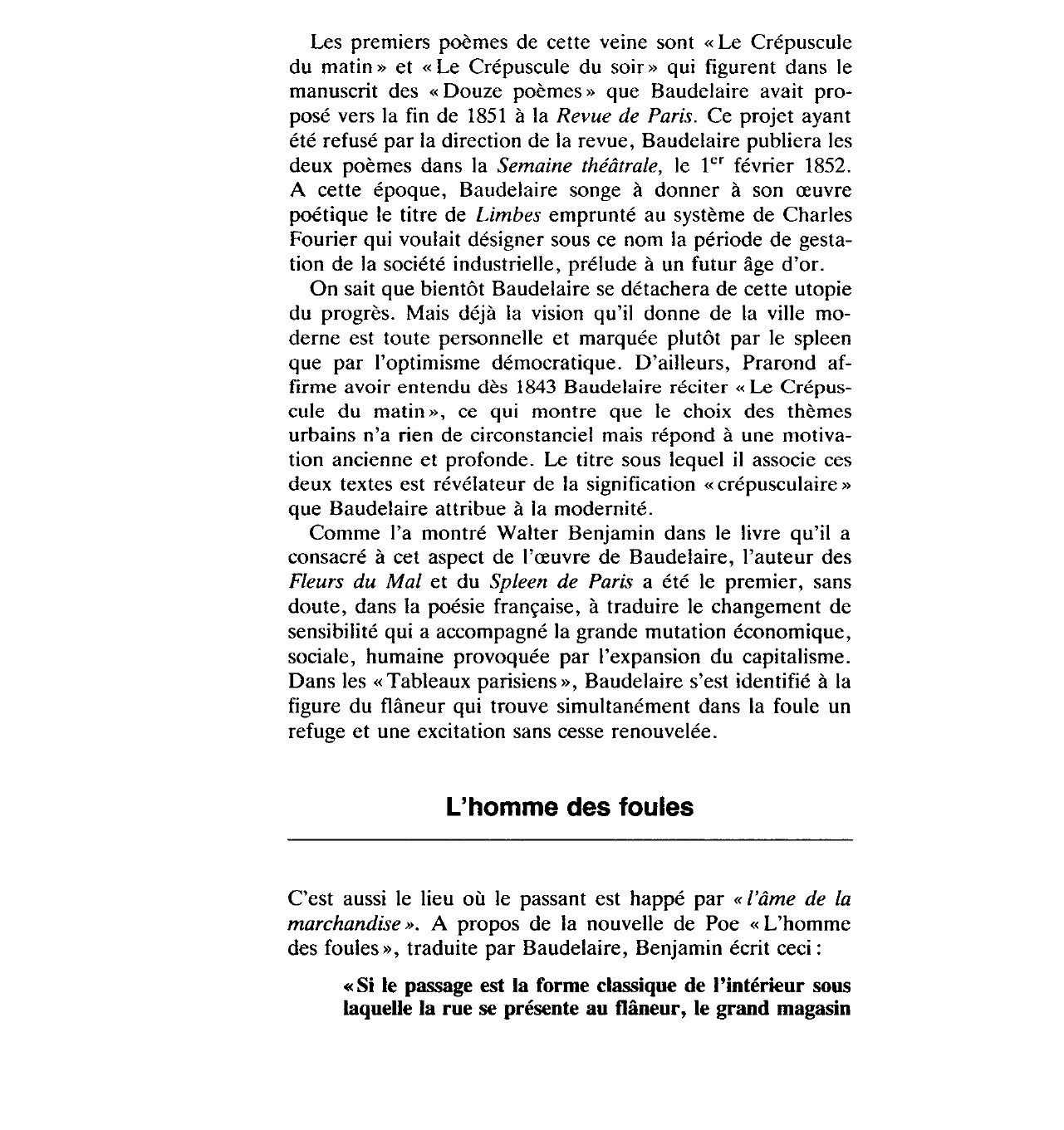 Prévisualisation du document Le merveilleux dans le quotidien (Baudelaire)