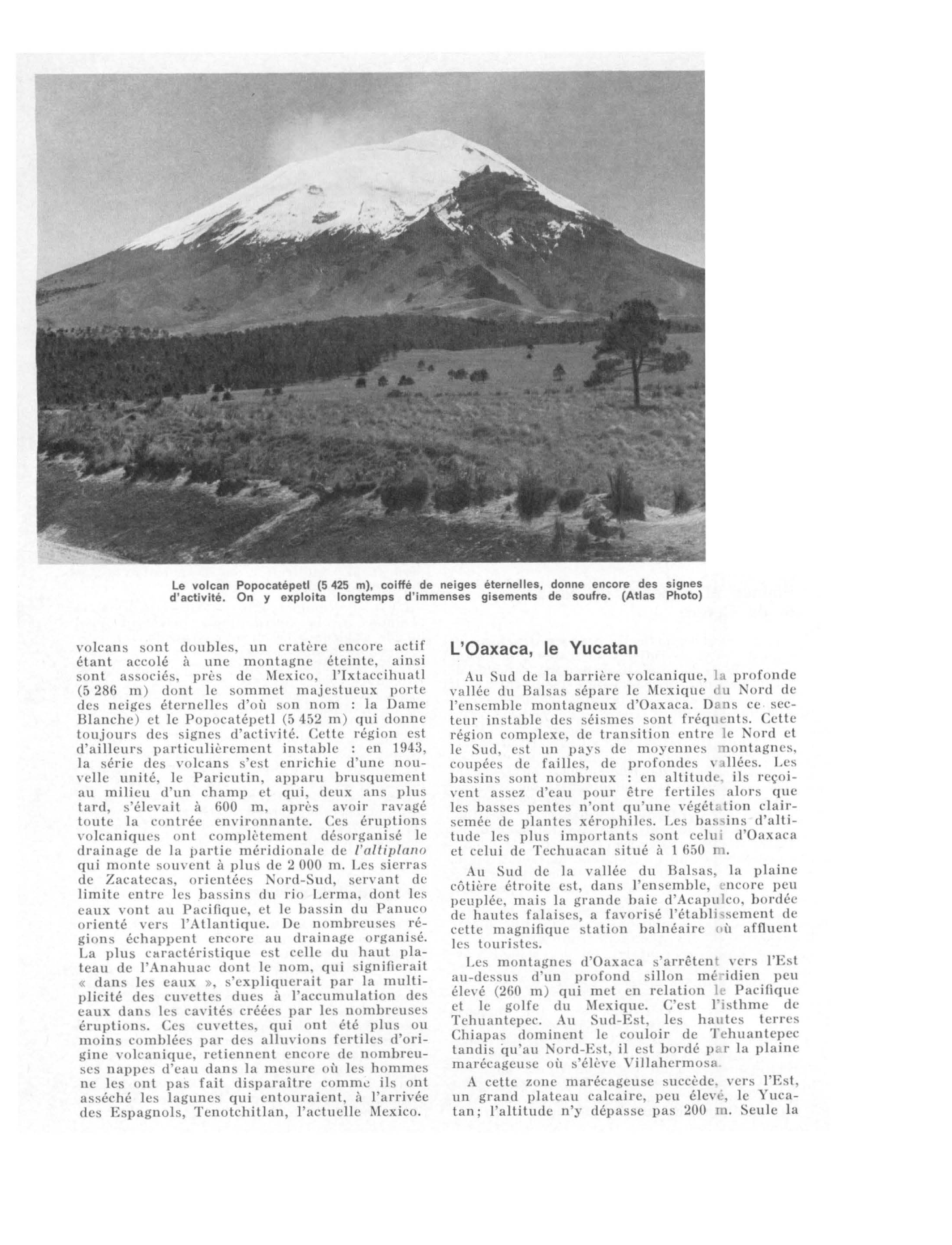 Prévisualisation du document LE MEXIQUE AU DÉBUT DES ANNÉES 1970 (histoire du pays et géographie physique)