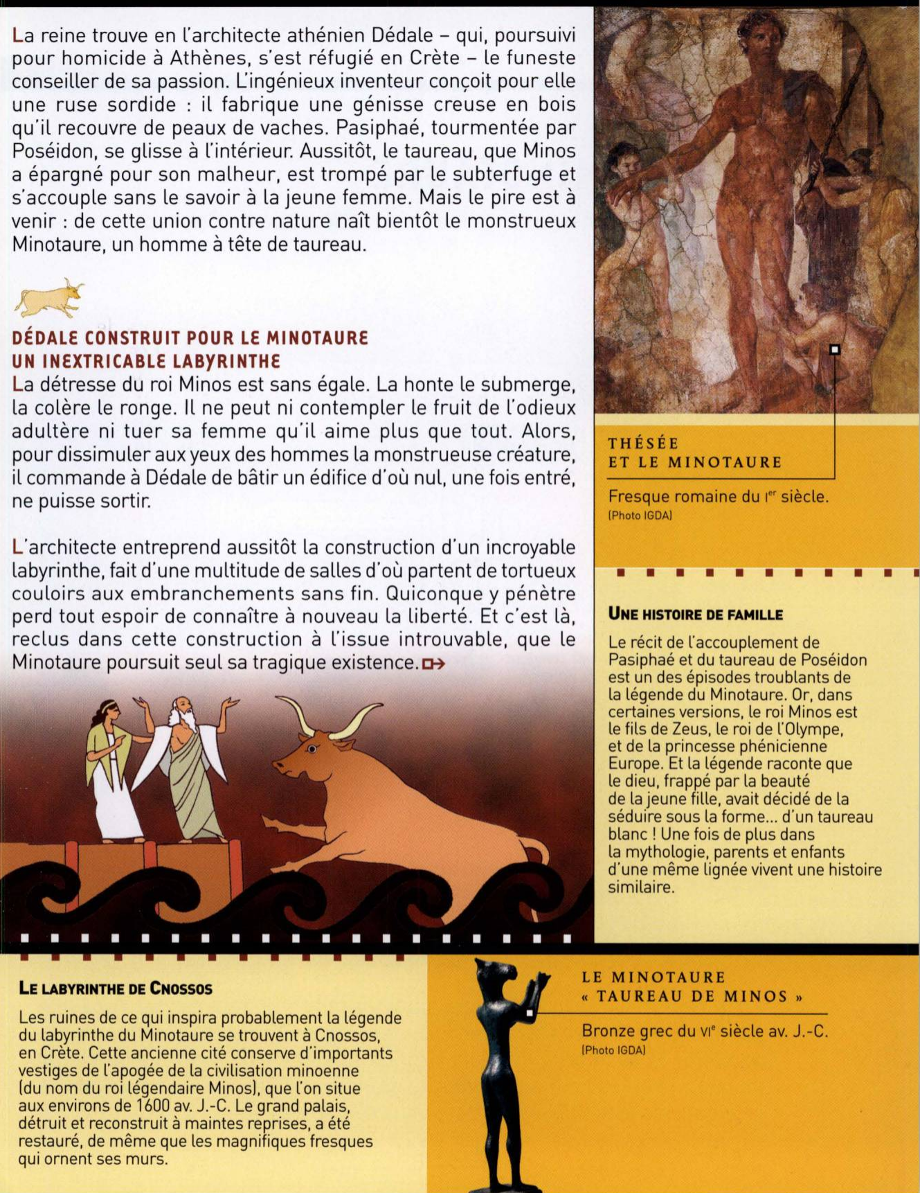 Prévisualisation du document LE MINOTAURE :Le monstre sanguinaire du labyrinthe de Cnossos