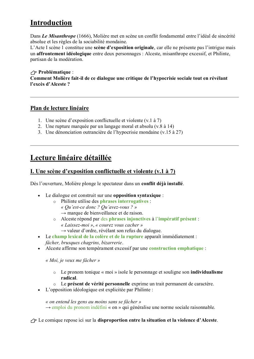 Prévisualisation du document Le misanthrope