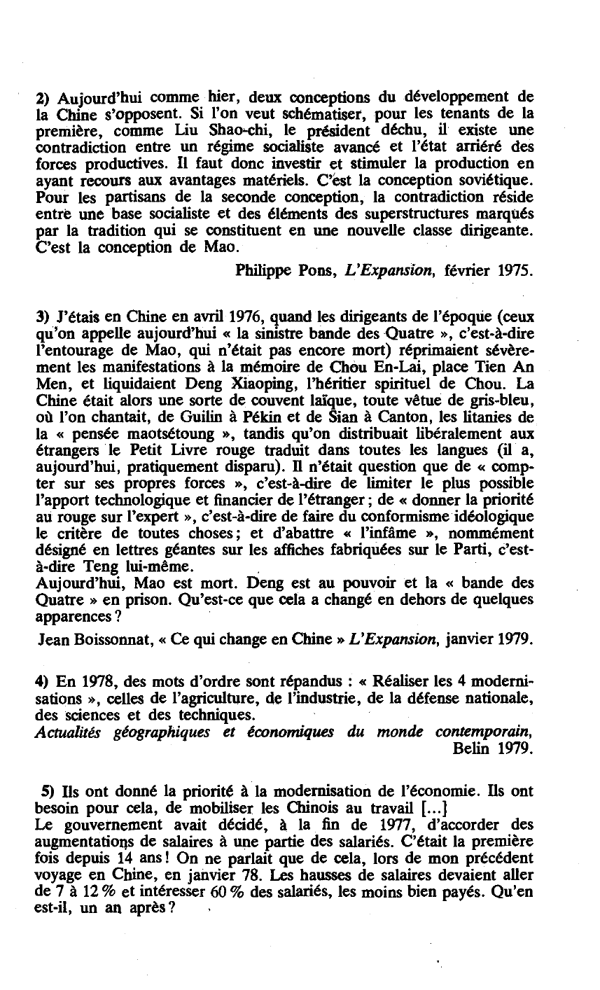 Prévisualisation du document LE MODÈLE CHINOIS DE DÉVELOPPEMENT