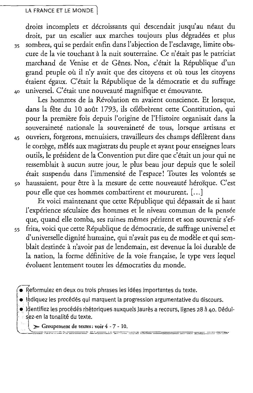 Prévisualisation du document Le modèle français  	Jean JAURÈS