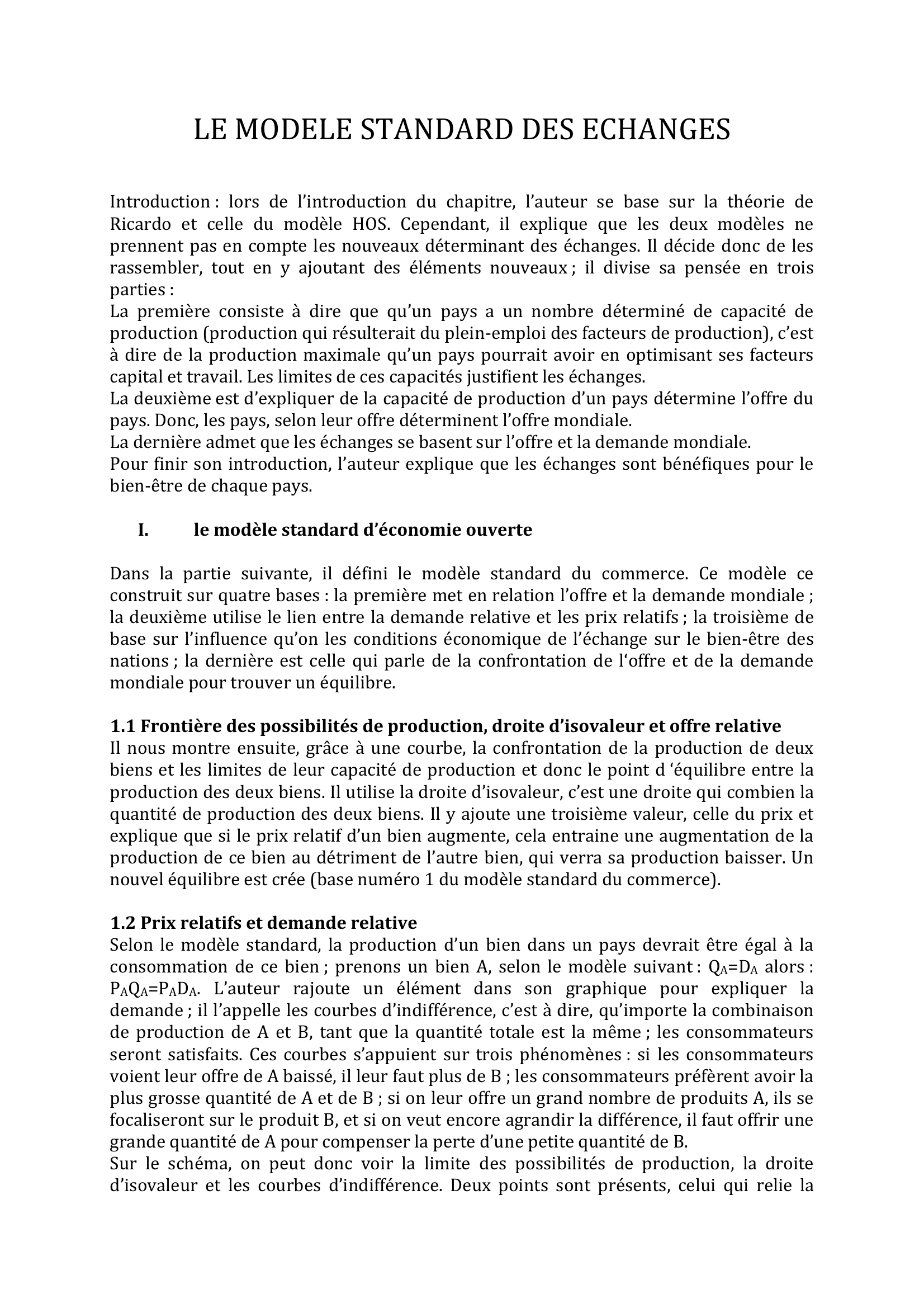 Prévisualisation du document LE MODELE STANDARD DES ECHANGES