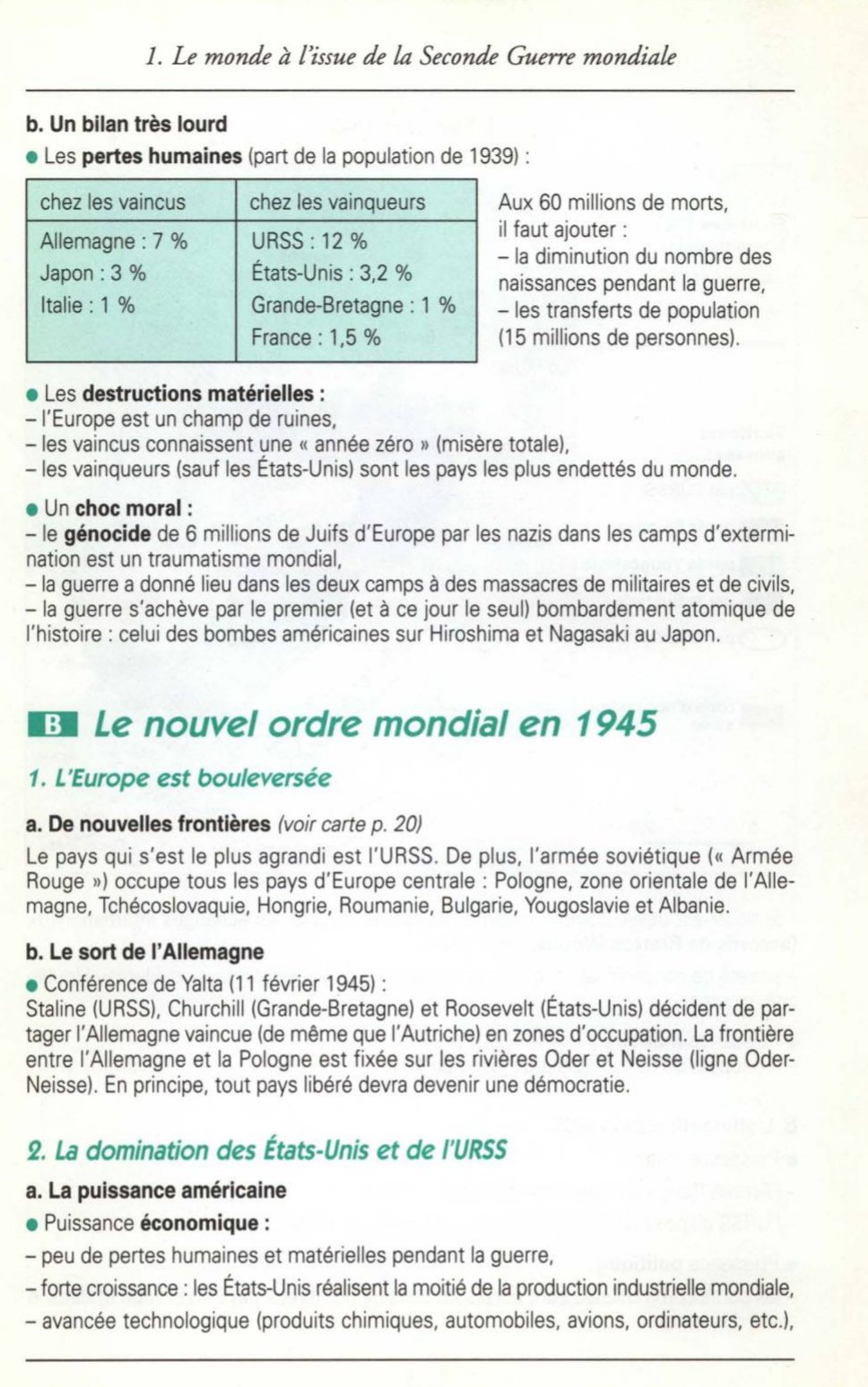 Prévisualisation du document LE MONDE À L'ISSUE DE LA SECONDE GUERRE MONDIALE