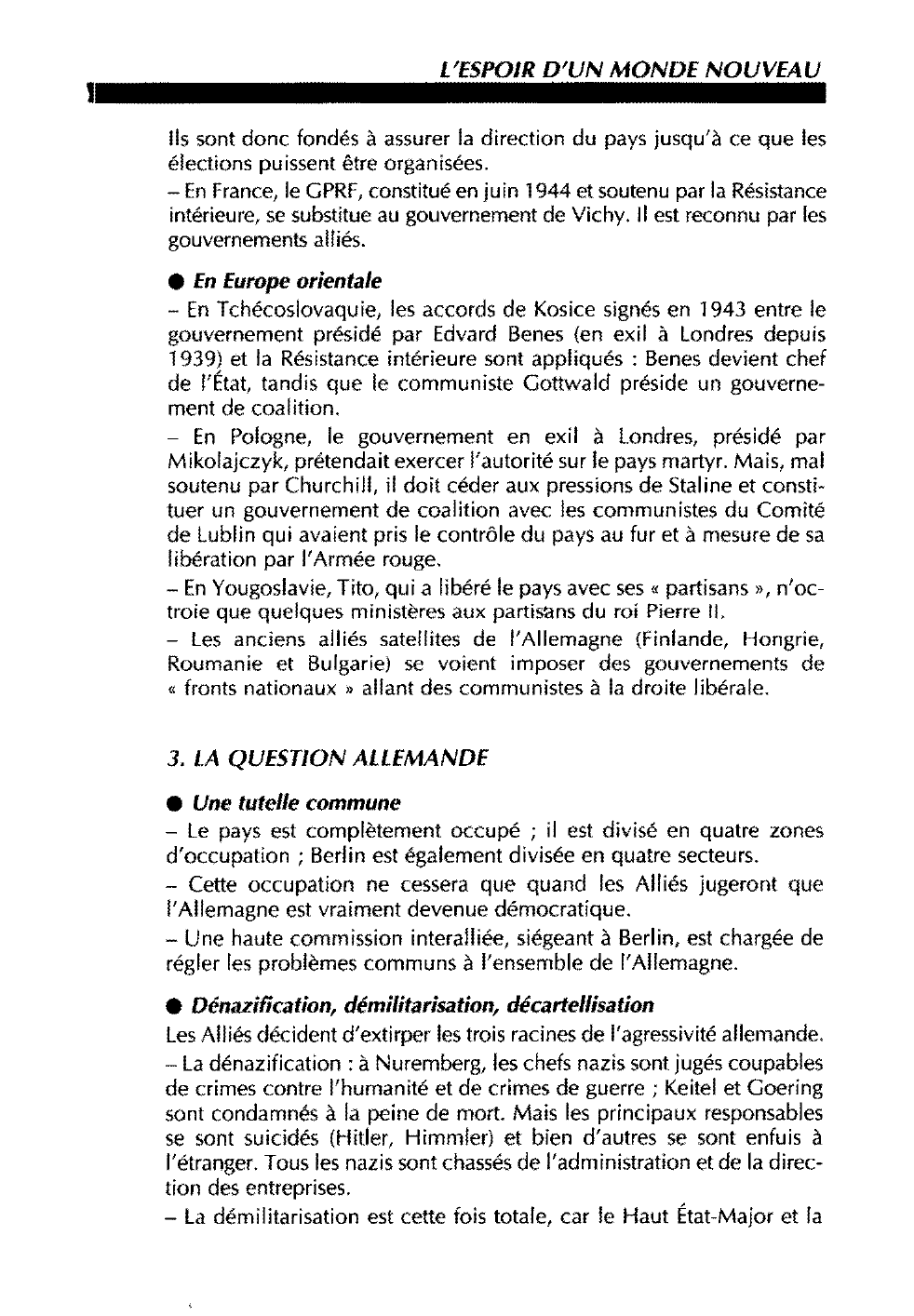 Prévisualisation du document Le monde à l'issue de la Seconde Guerre mondiale ?