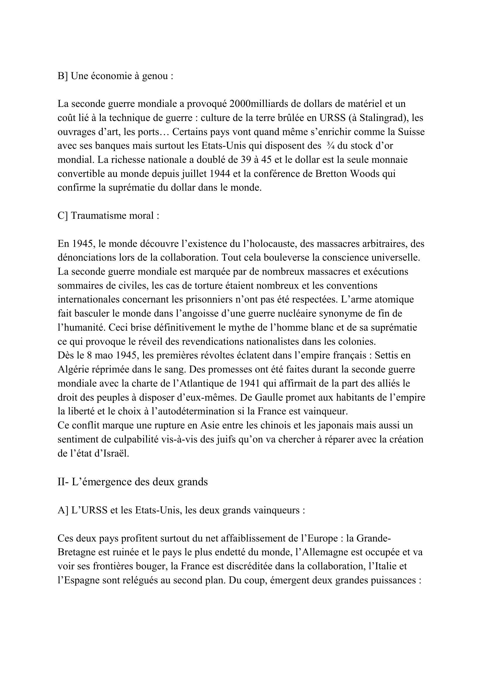 Prévisualisation du document LE MONDE EN 1945 (histoire