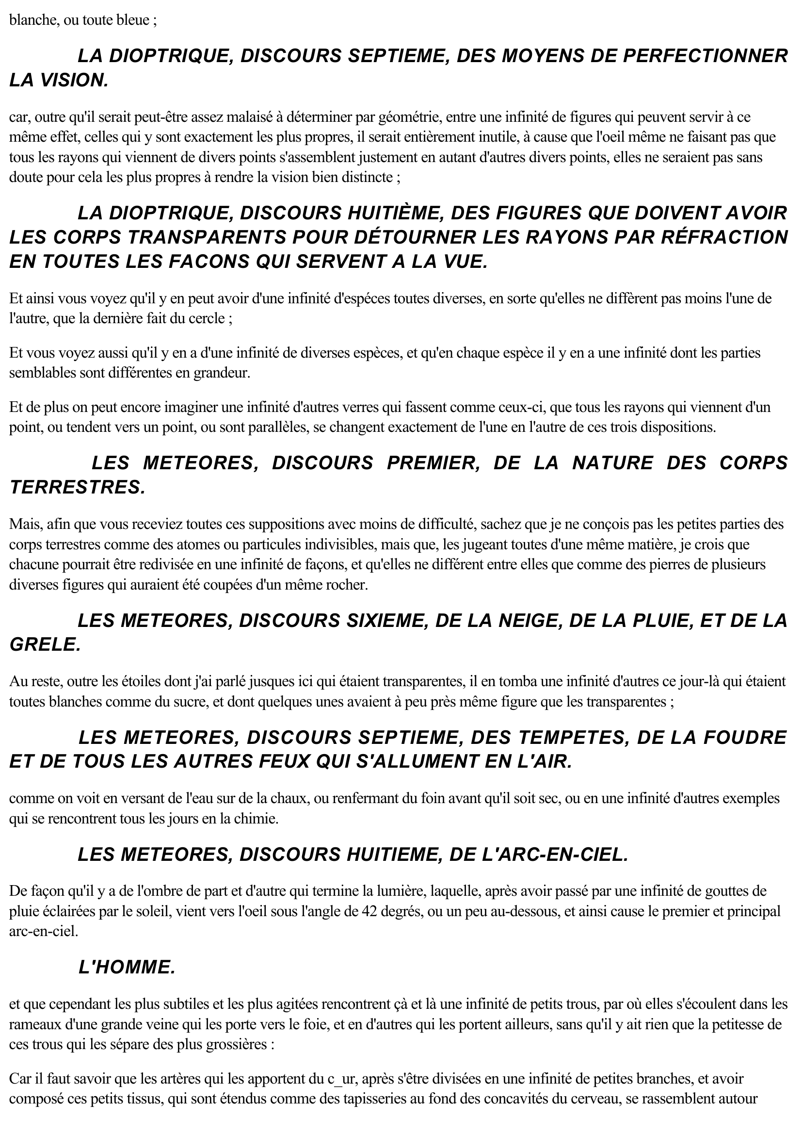 Prévisualisation du document Le mot "infinité" dans l'oeuvre de René DESCARTES