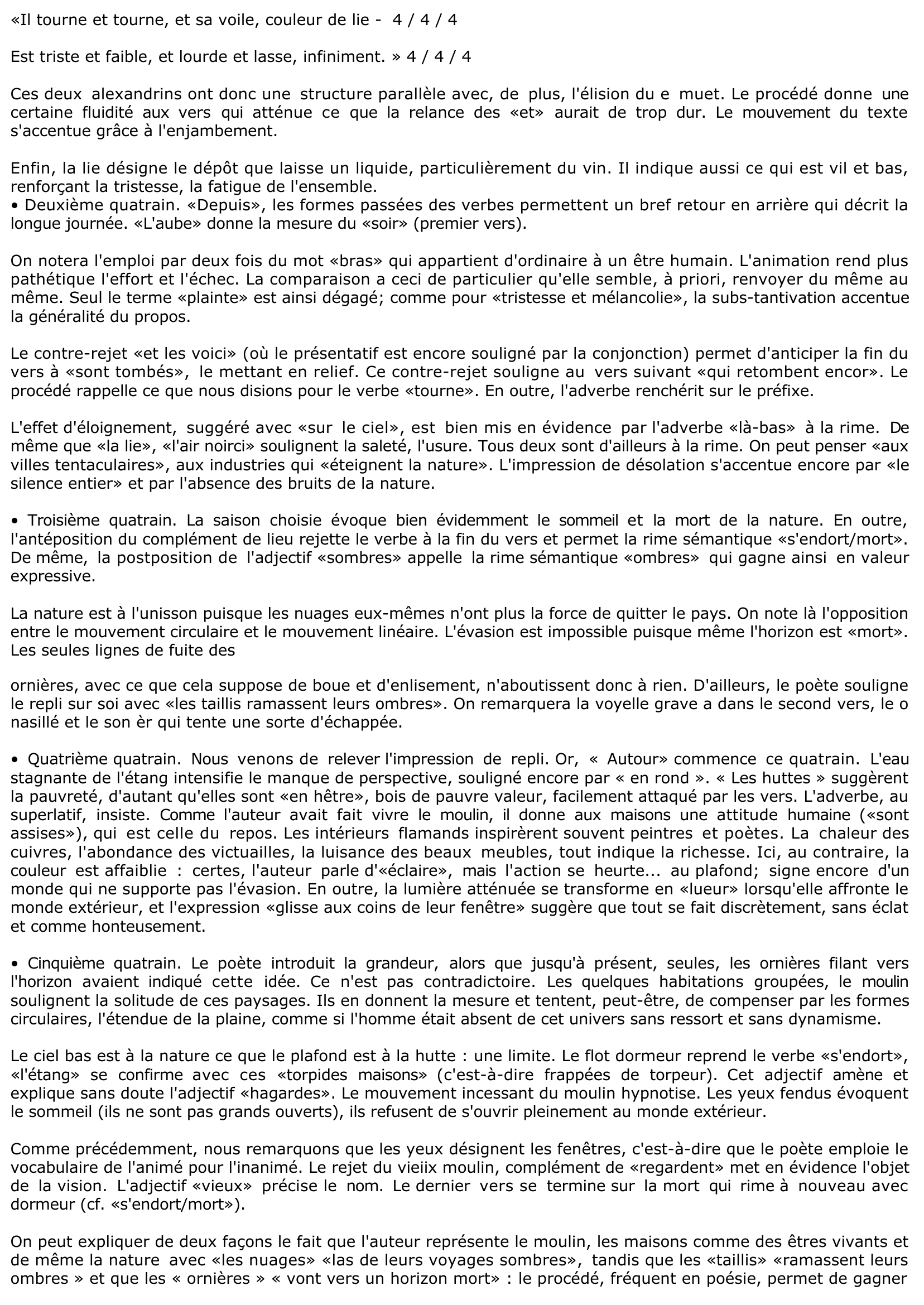 Prévisualisation du document Le moulin de E. VERHAEREN, Les Soirs.