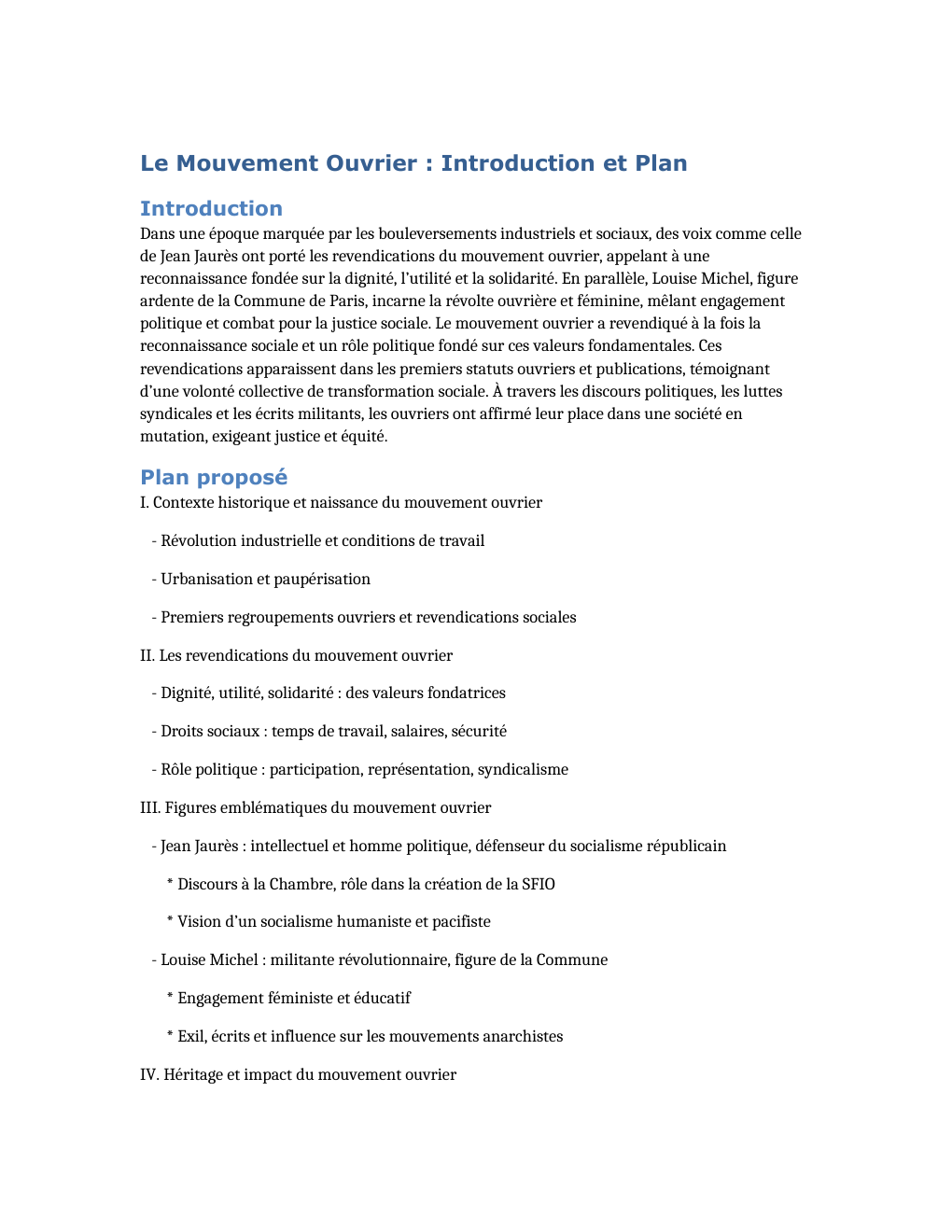 Prévisualisation du document le mouvement ouvrier en France pendant le XIXe siècle