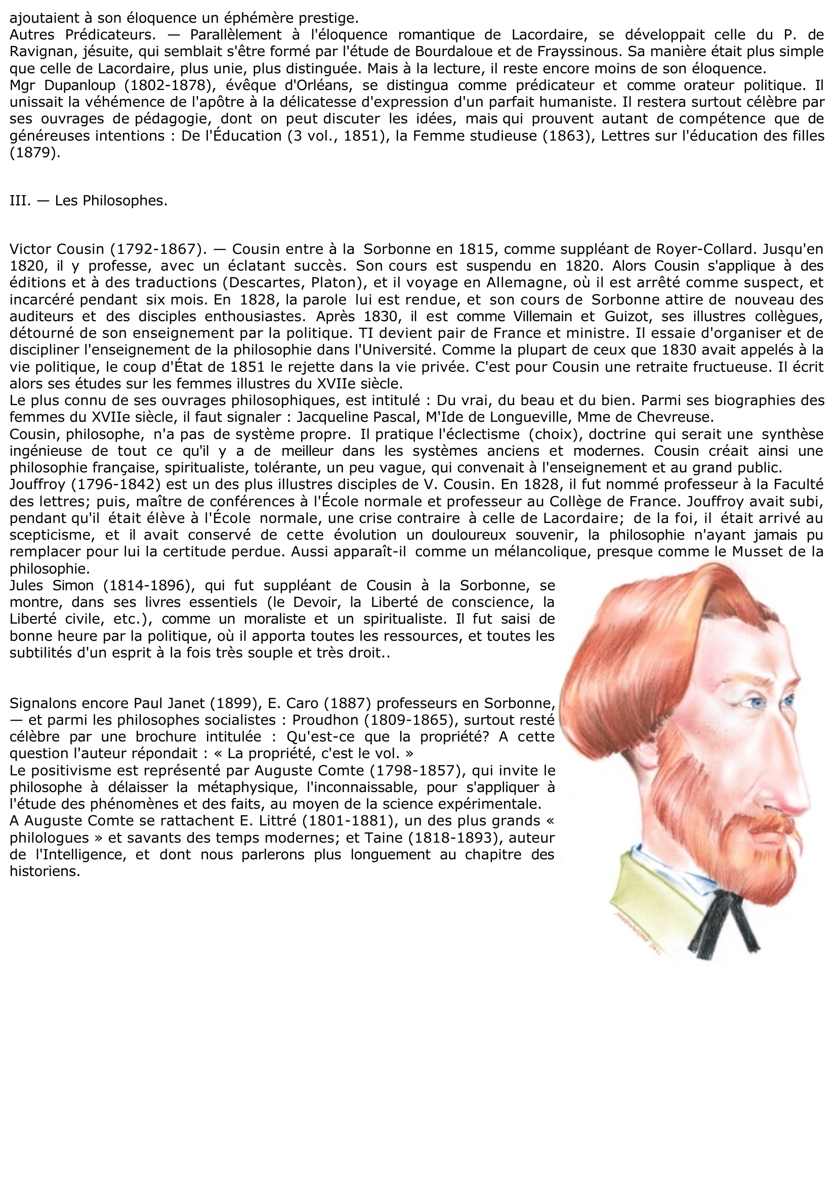 Prévisualisation du document LE MOUVEMENT RELIGIEUX ET PHILOSOPHIQUE AU XIXe SIECLE