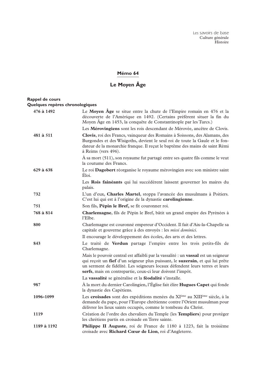 Prévisualisation du document Le Moyen Âge