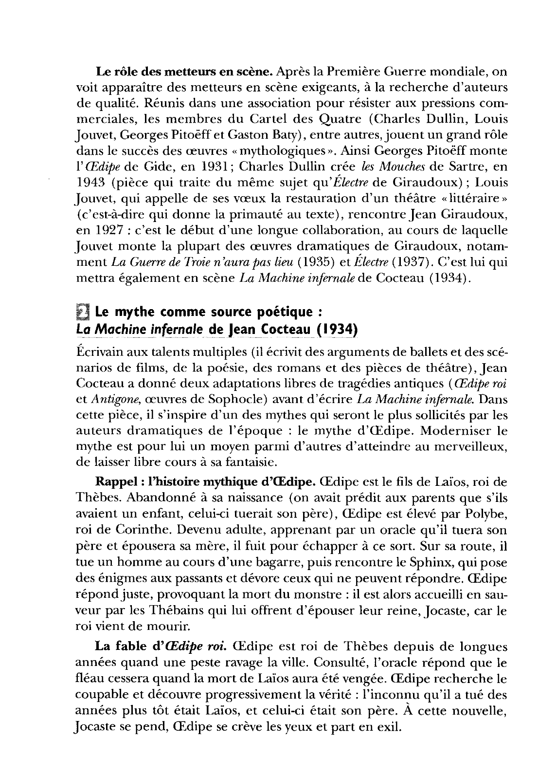 Prévisualisation du document LE MYTHE ANTIQUE DANS ÉLECTRE DE GIRAUDOUX : Giraudoux et le théâtre de son époque