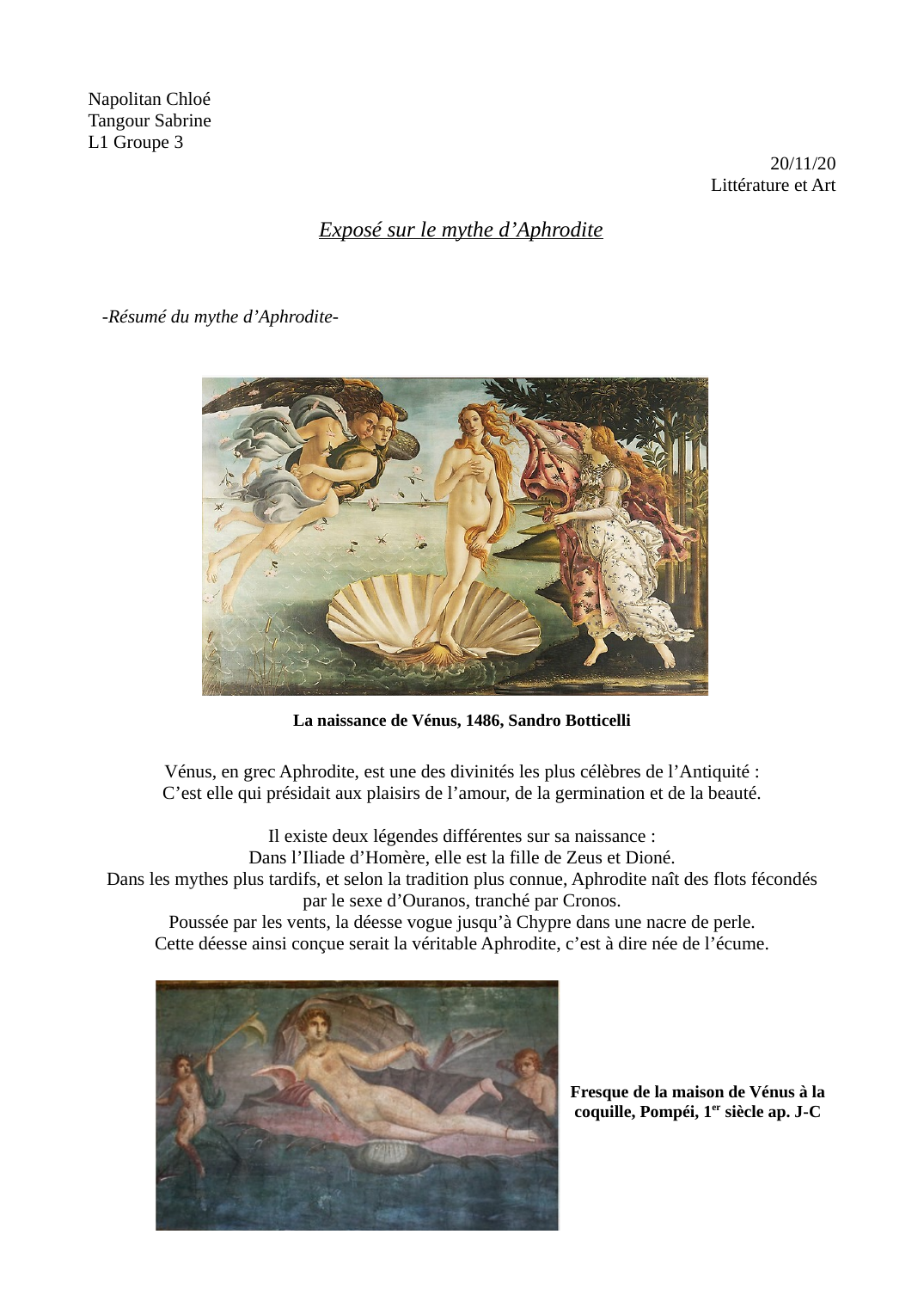 Prévisualisation du document Le mythe d'Aphrodite
