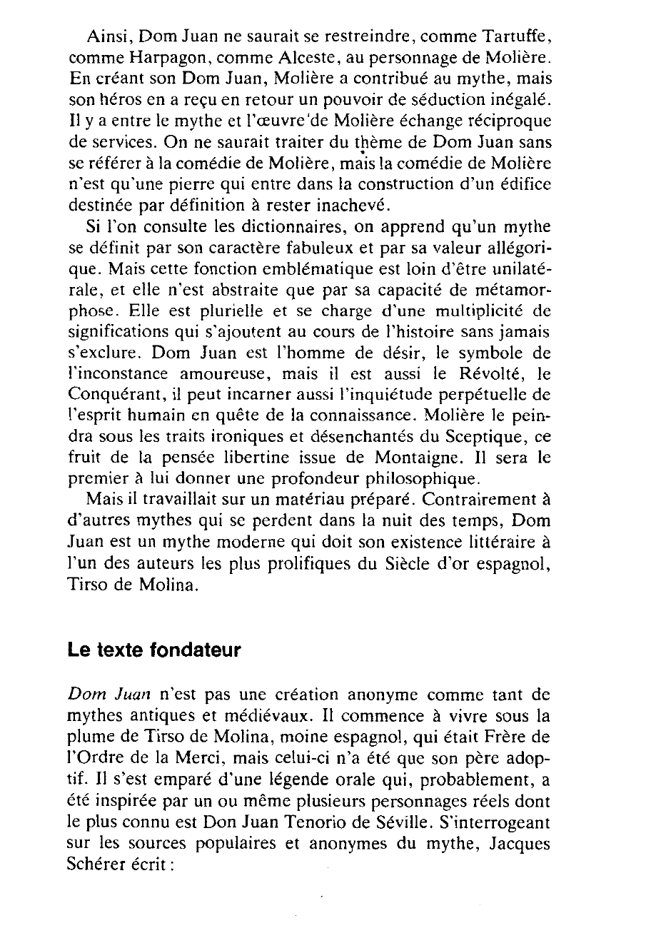 Prévisualisation du document Le mythe de Dom Juan