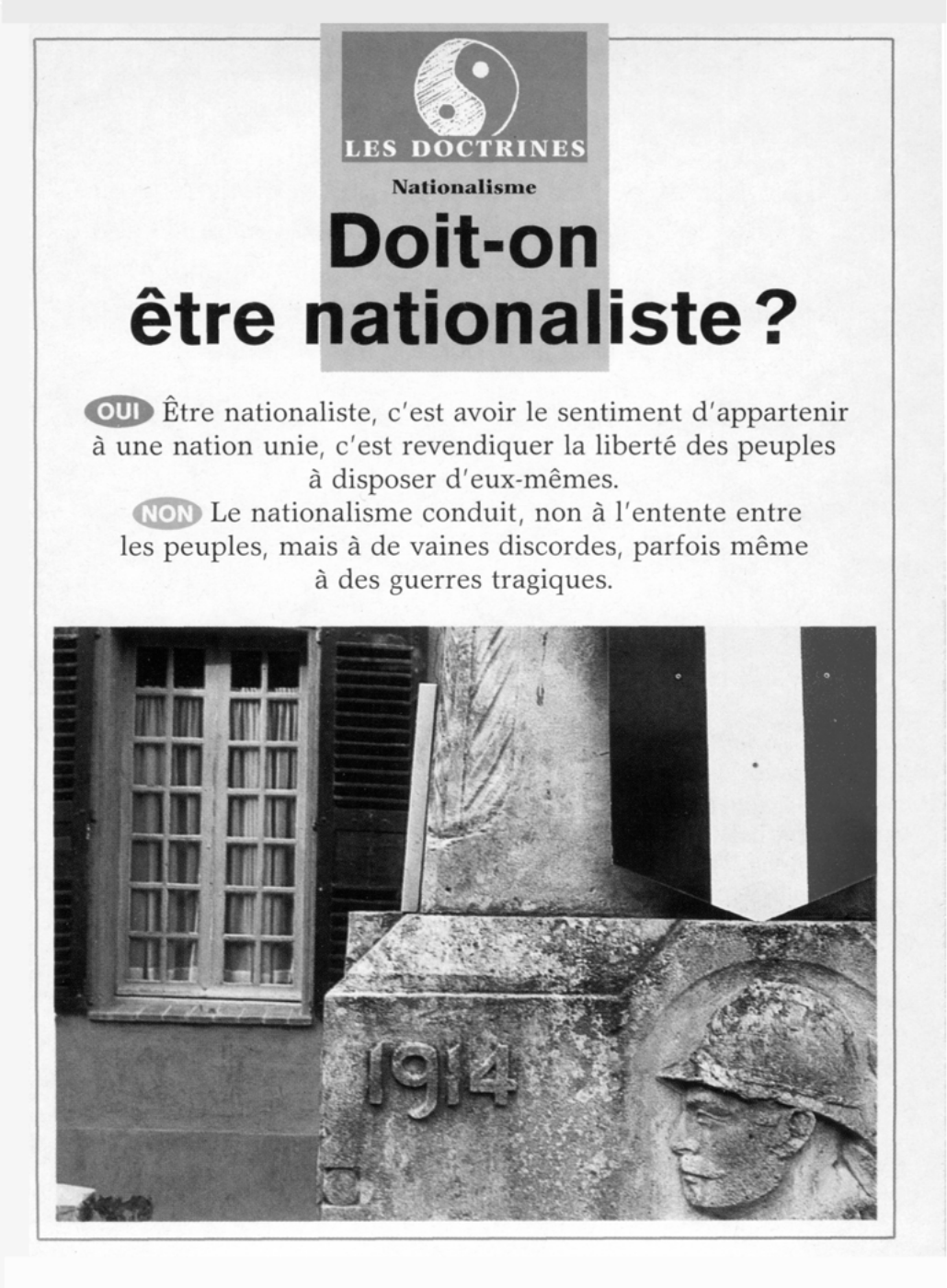 Prévisualisation du document Le nationalisme ?