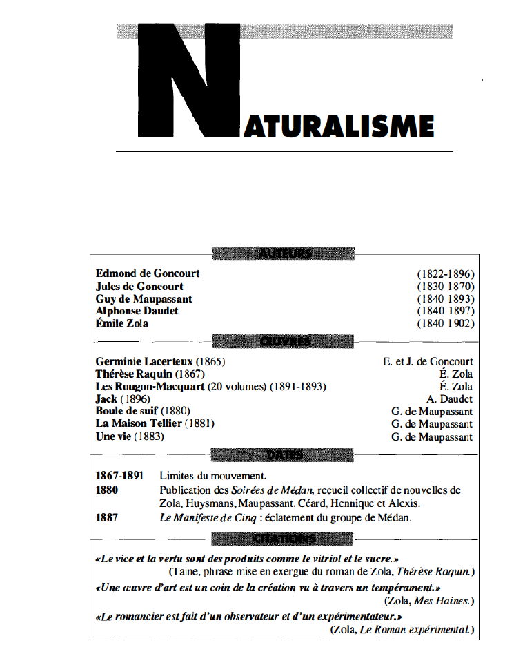 Prévisualisation du document Le naturalisme