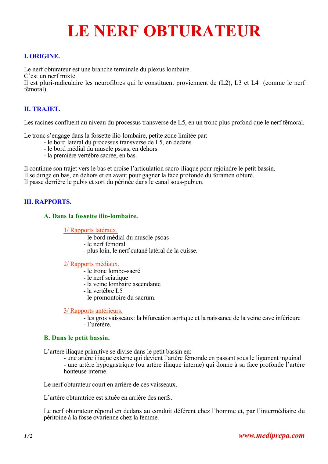 Prévisualisation du document LE NERF OBTURATEUR.