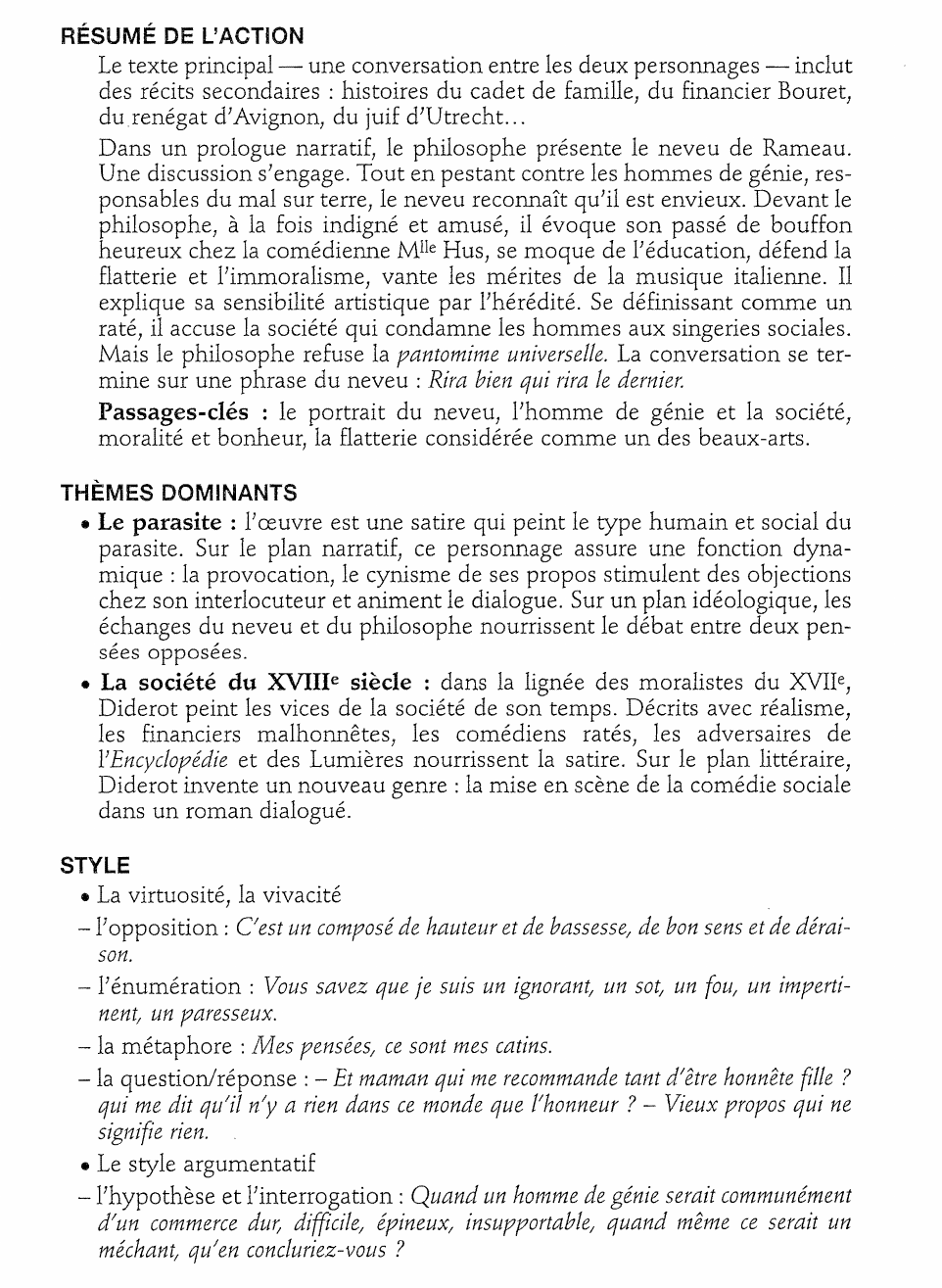 Prévisualisation du document Le Neveu de Rameau de Denis Diderot (analyse détaillée)